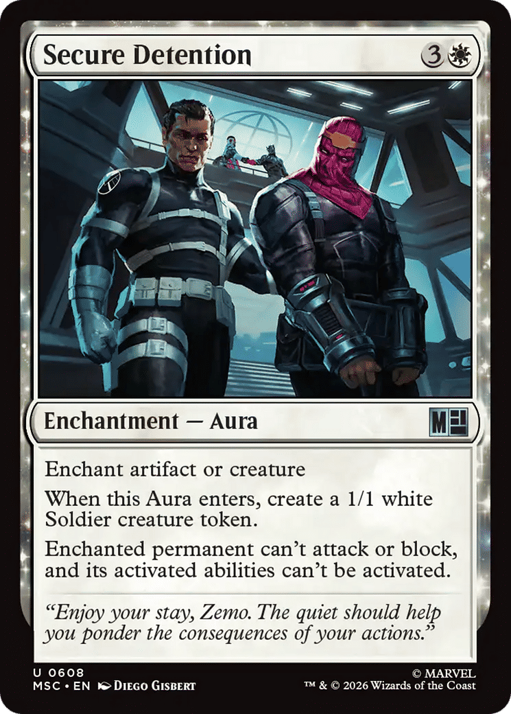 Secure Detention — Marvel Super Heroes Commander — Magic: The Gathering