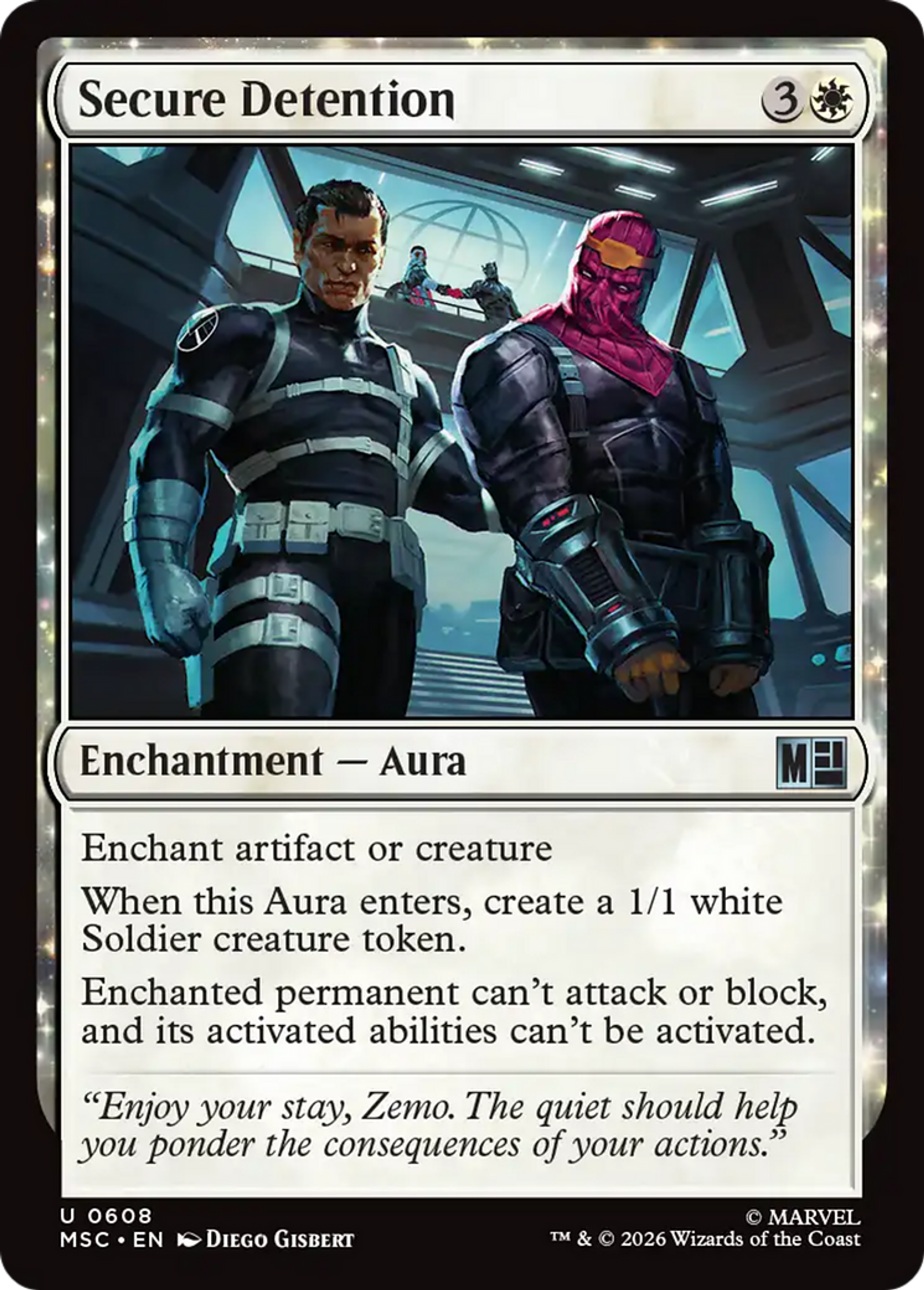 Secure Detention — Marvel Super Heroes Commander — Magic: The Gathering