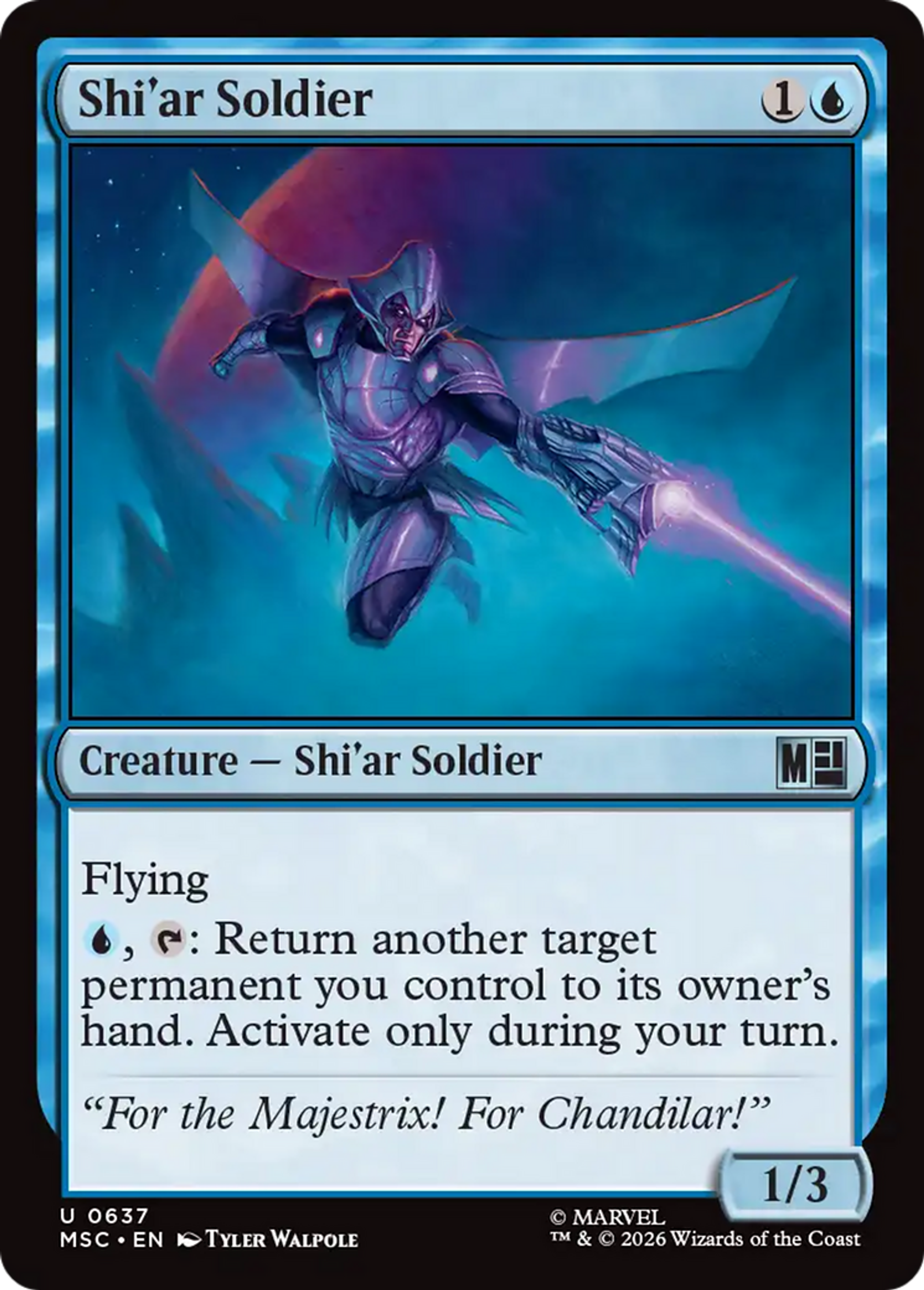 Shi'ar Soldier — Marvel Super Heroes Commander — Magic: The Gathering
