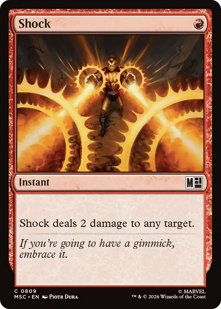 Shock — Marvel Super Heroes Commander — Magic: The Gathering