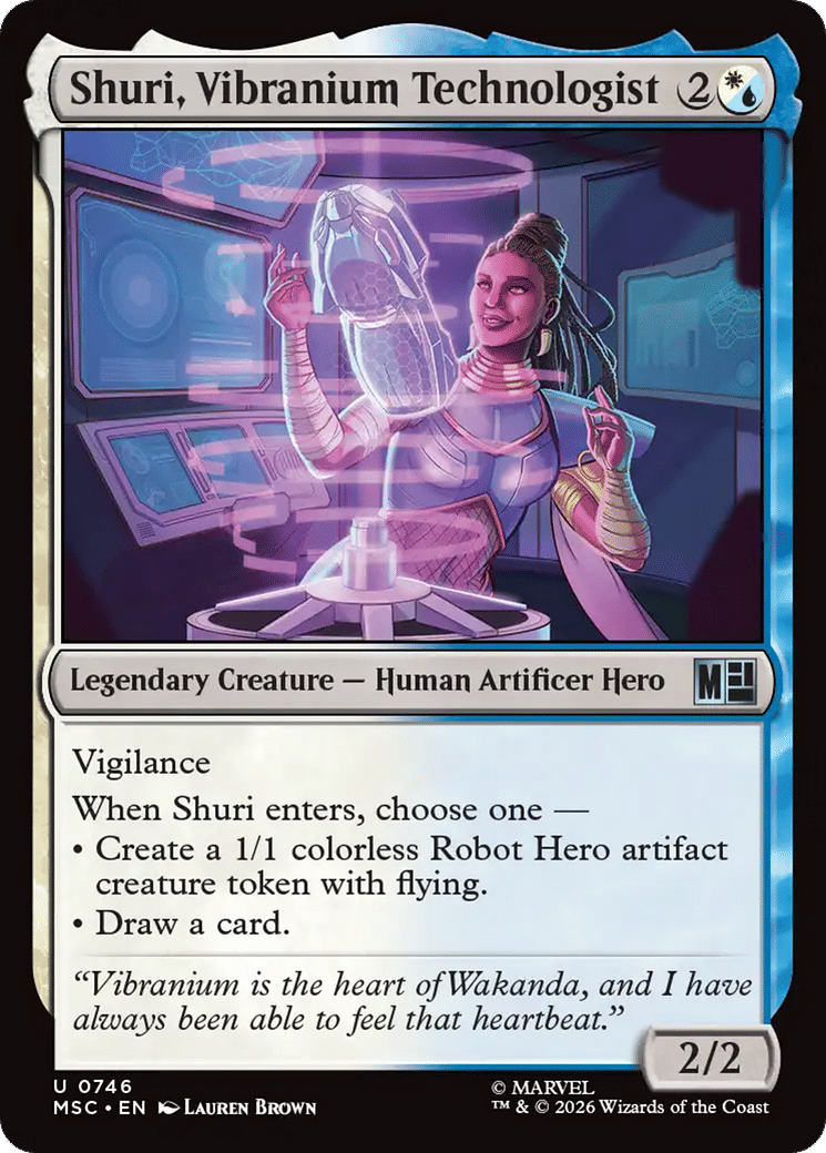 Shuri, Vibranium Technologist — Marvel Super Heroes Commander — Magic: The Gathering