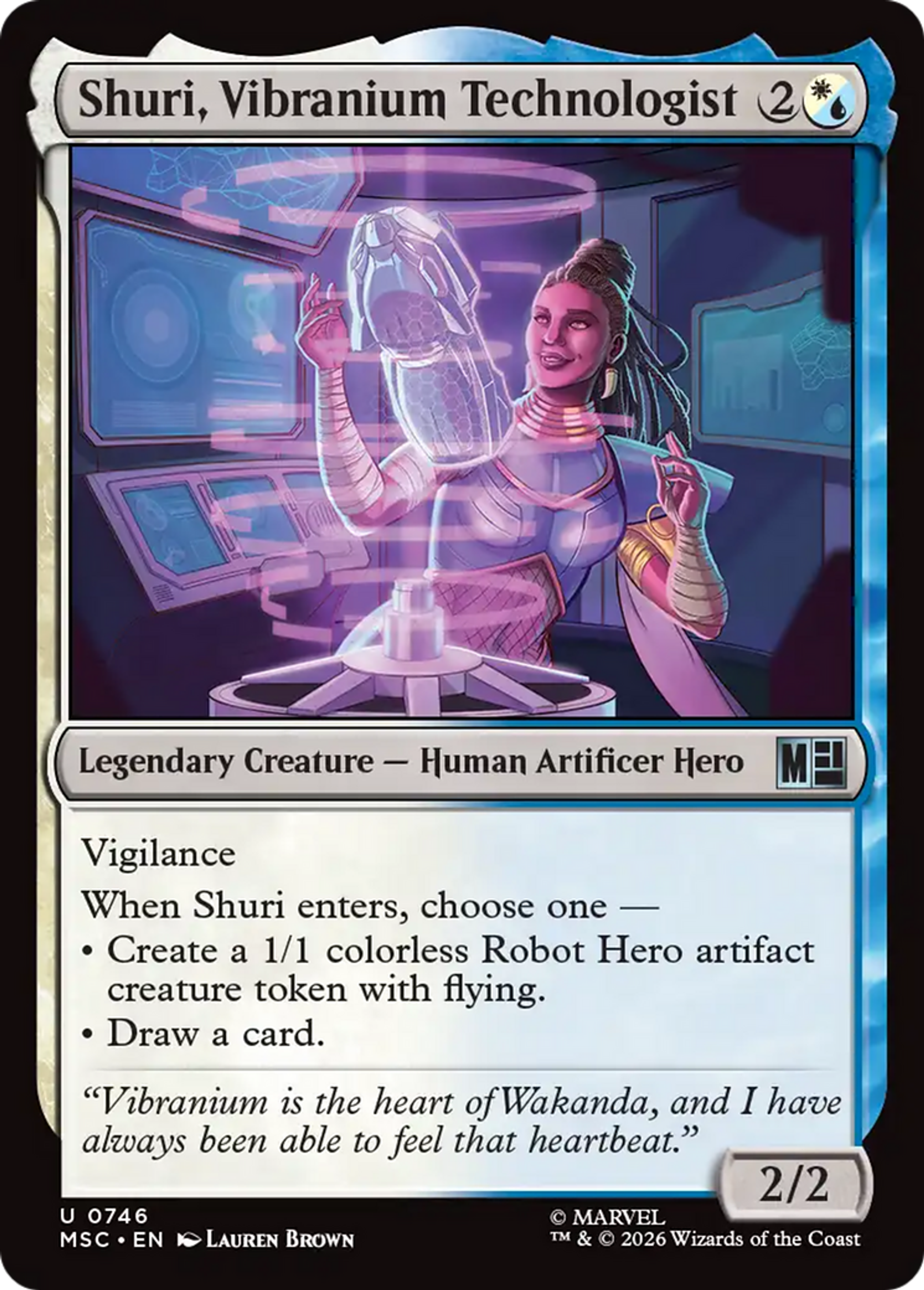 Shuri, Vibranium Technologist — Marvel Super Heroes Commander — Magic: The Gathering