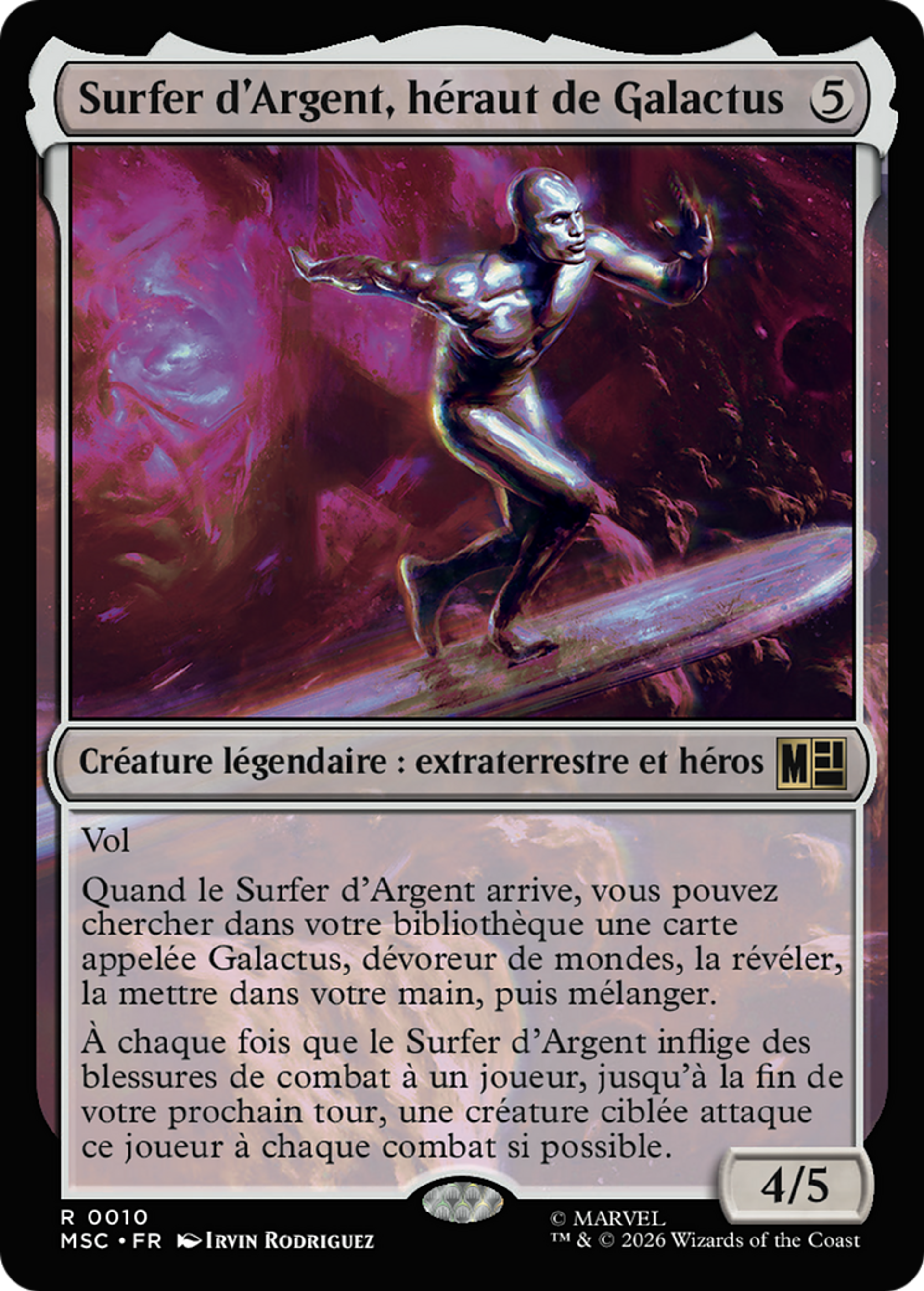 Surfer d'Argent, héraut de Galactus — Marvel Super Heroes Commander — Magic: The Gathering