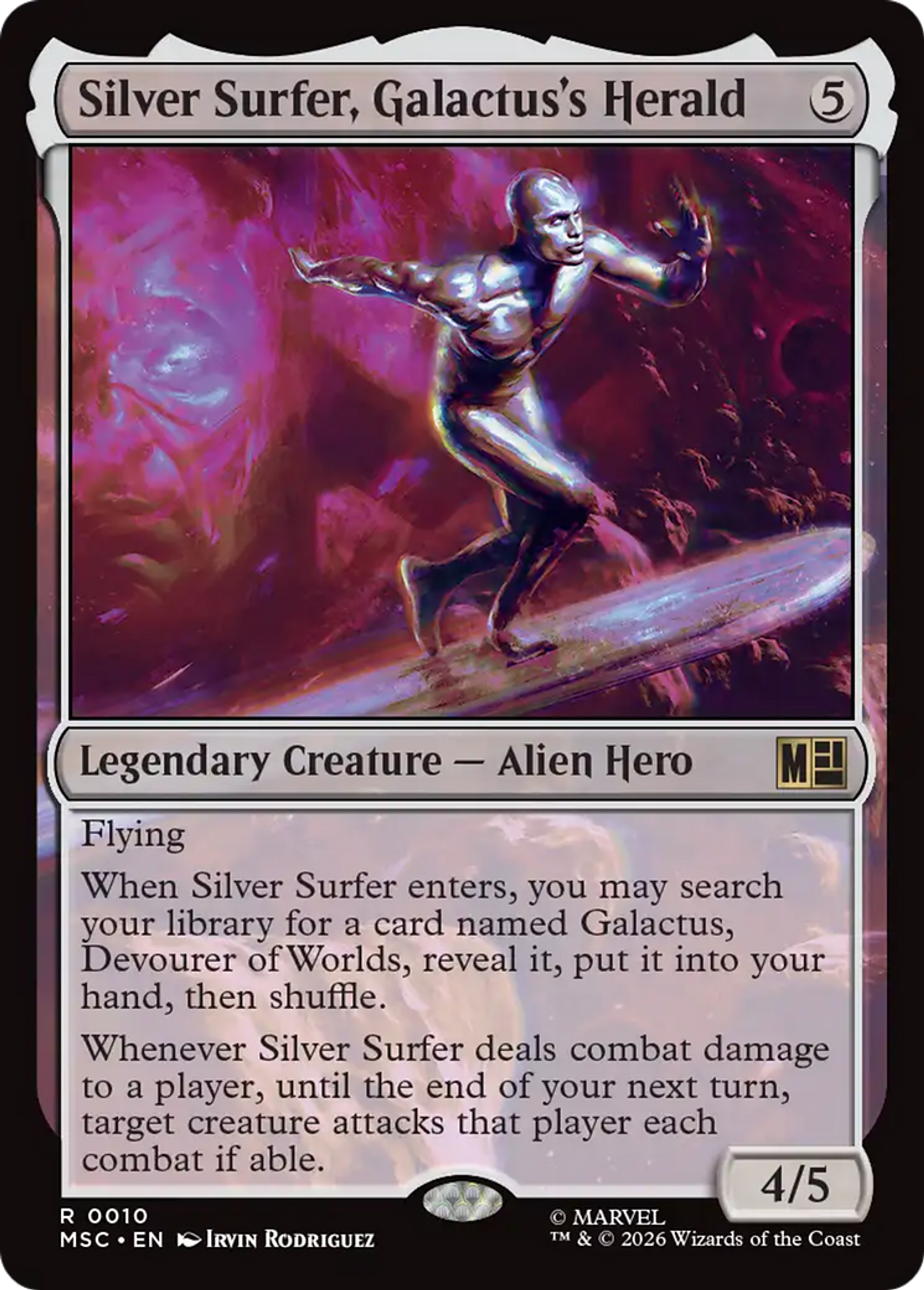 Silver Surfer, Galactus's Herald — Marvel Super Heroes Commander — Magic: The Gathering
