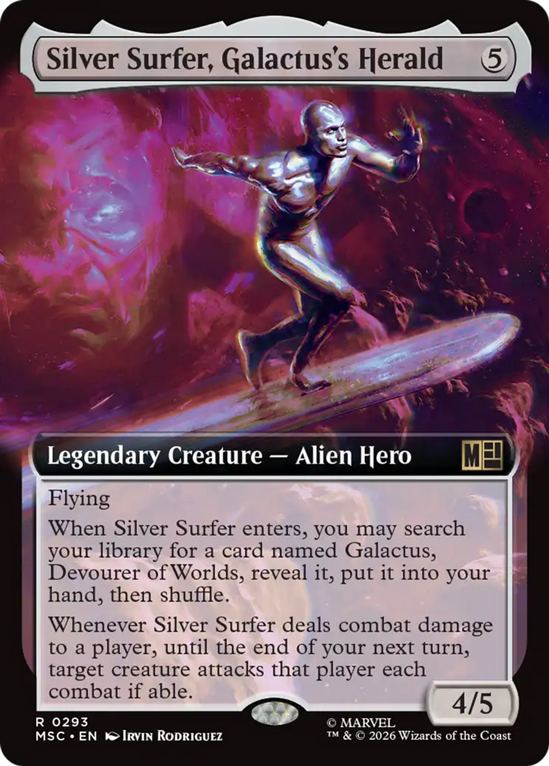 Silver Surfer, Galactus's Herald — Marvel Super Heroes Commander — Magic: The Gathering
