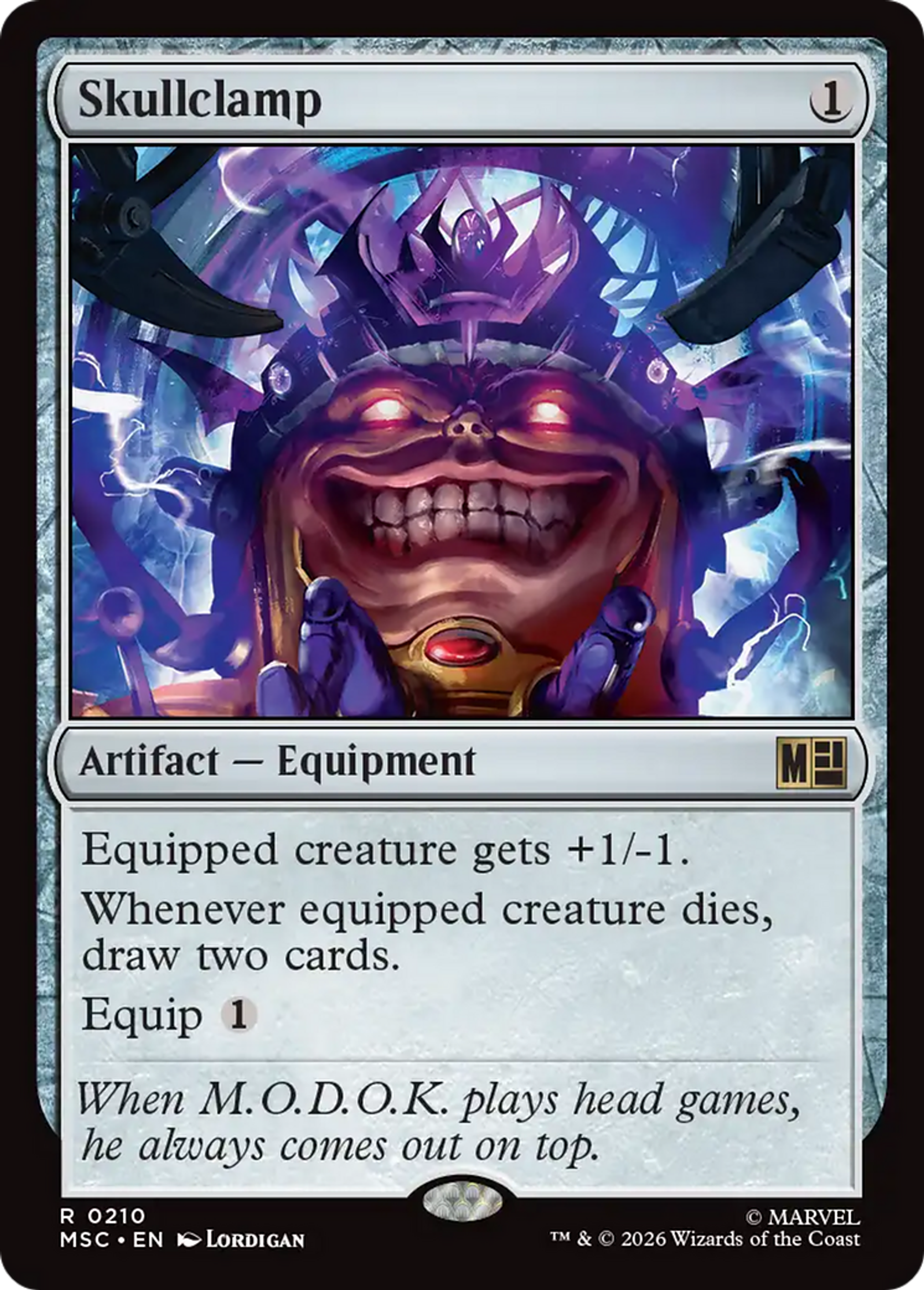Skullclamp — Marvel Super Heroes Commander — Magic: The Gathering