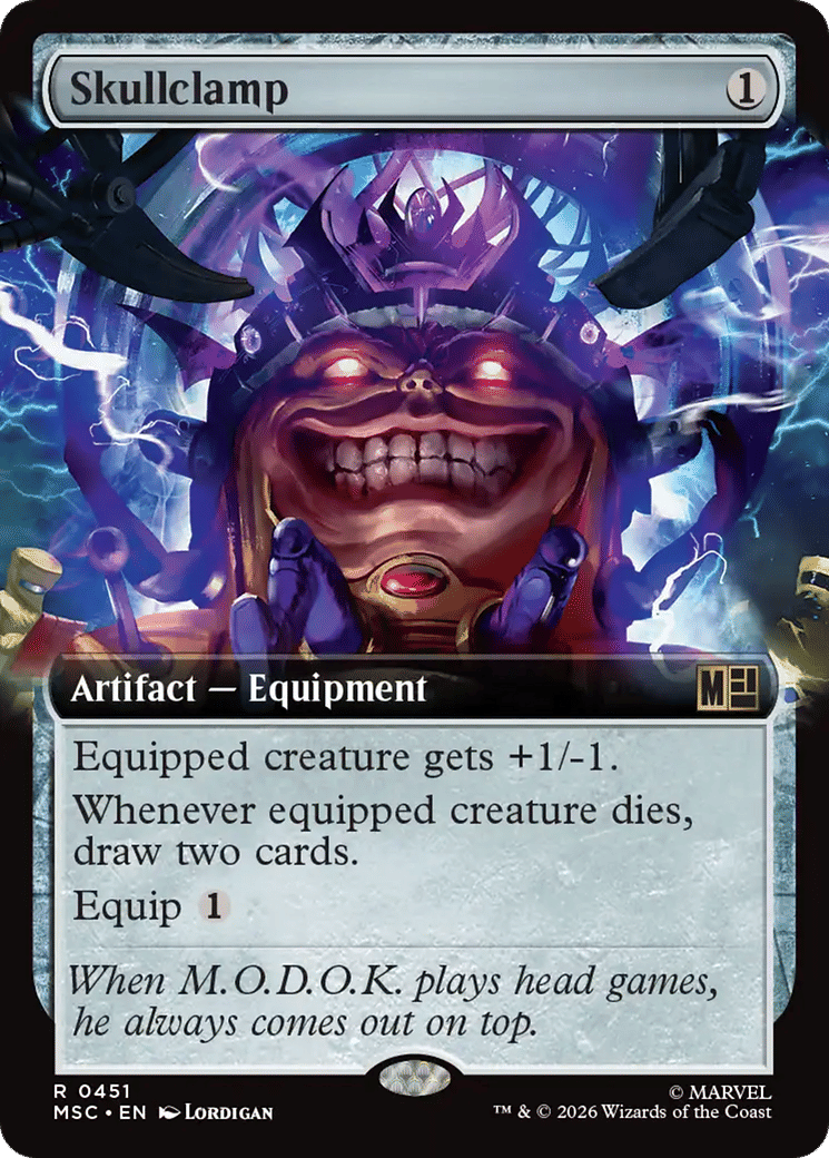 Skullclamp — Marvel Super Heroes Commander — Magic: The Gathering