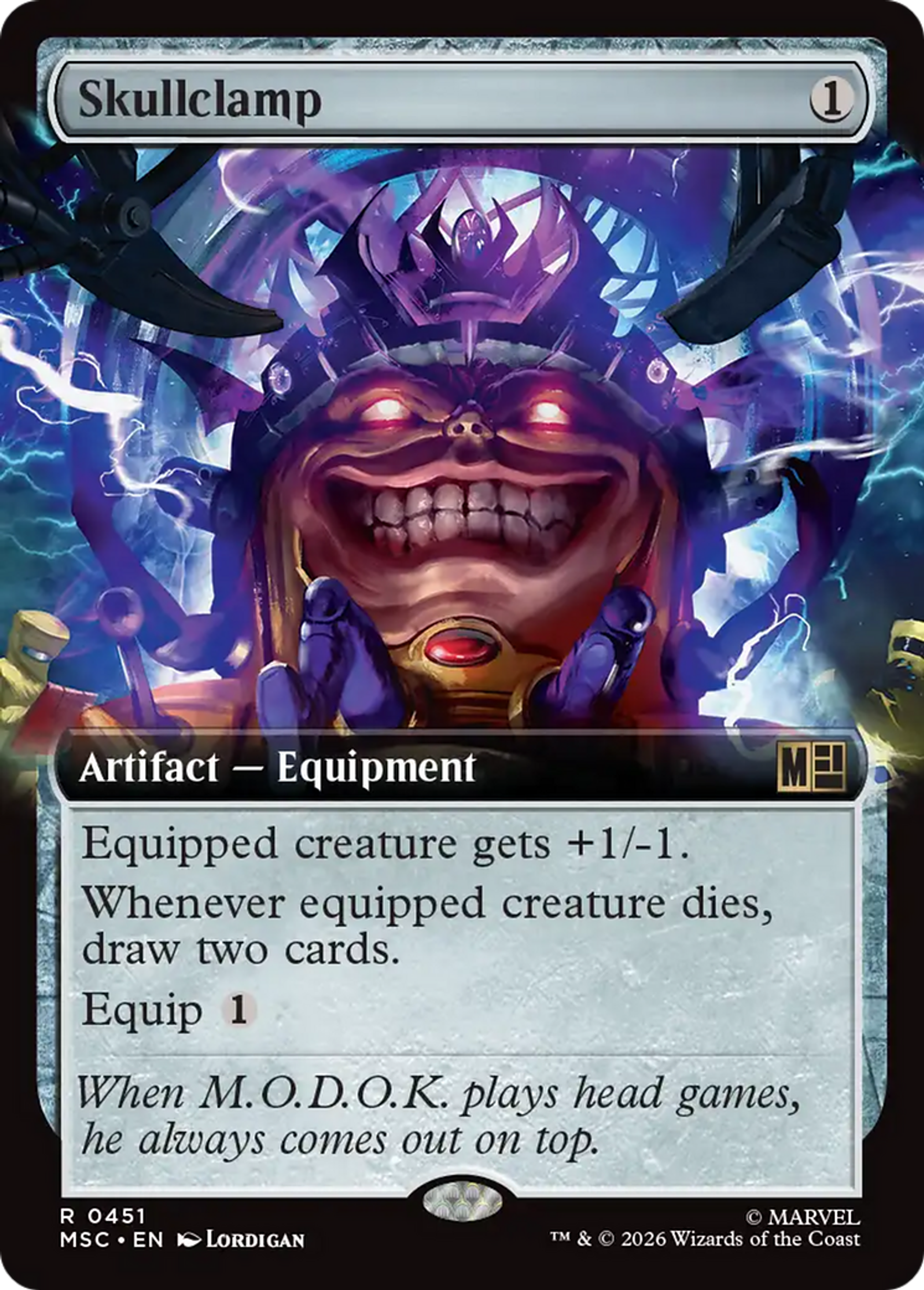 Skullclamp — Marvel Super Heroes Commander — Magic: The Gathering