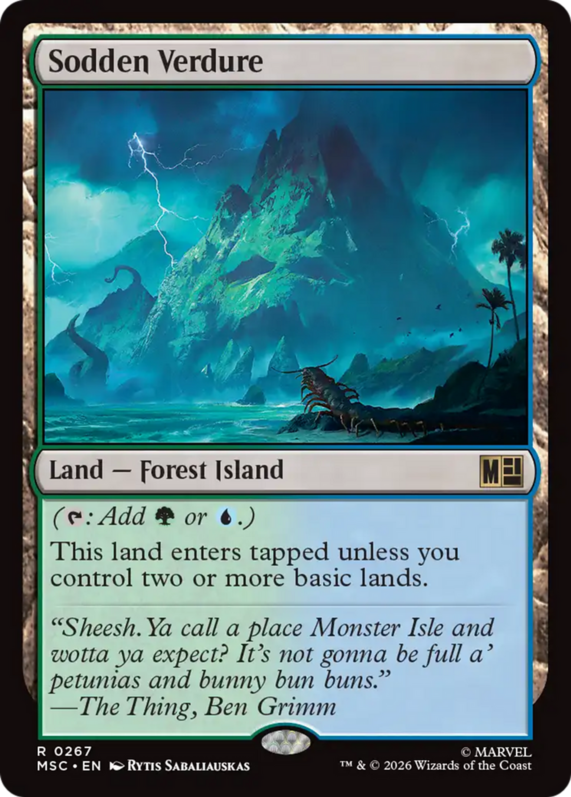 Sodden Verdure — Marvel Super Heroes Commander — Magic: The Gathering
