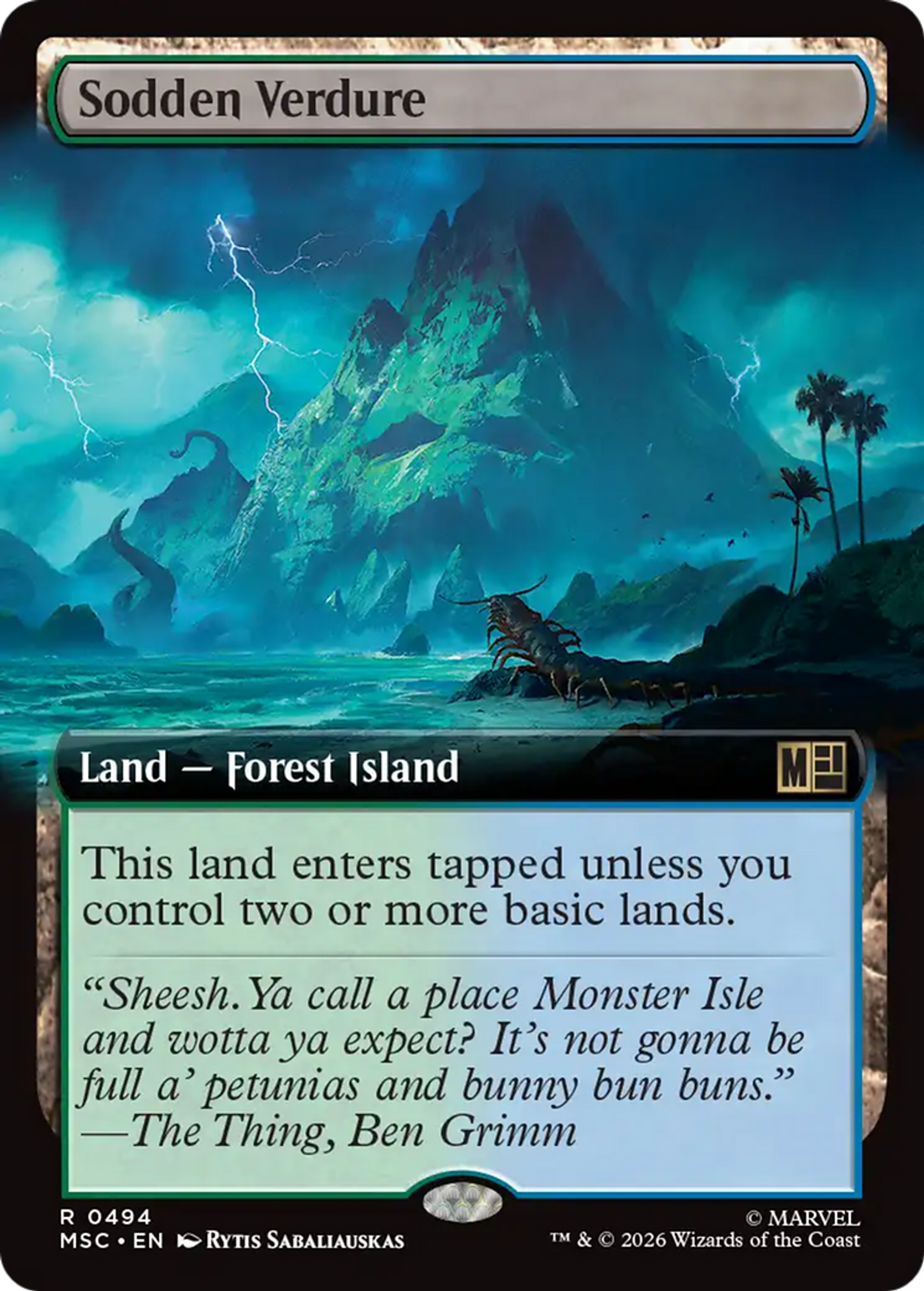 Sodden Verdure — Marvel Super Heroes Commander — Magic: The Gathering