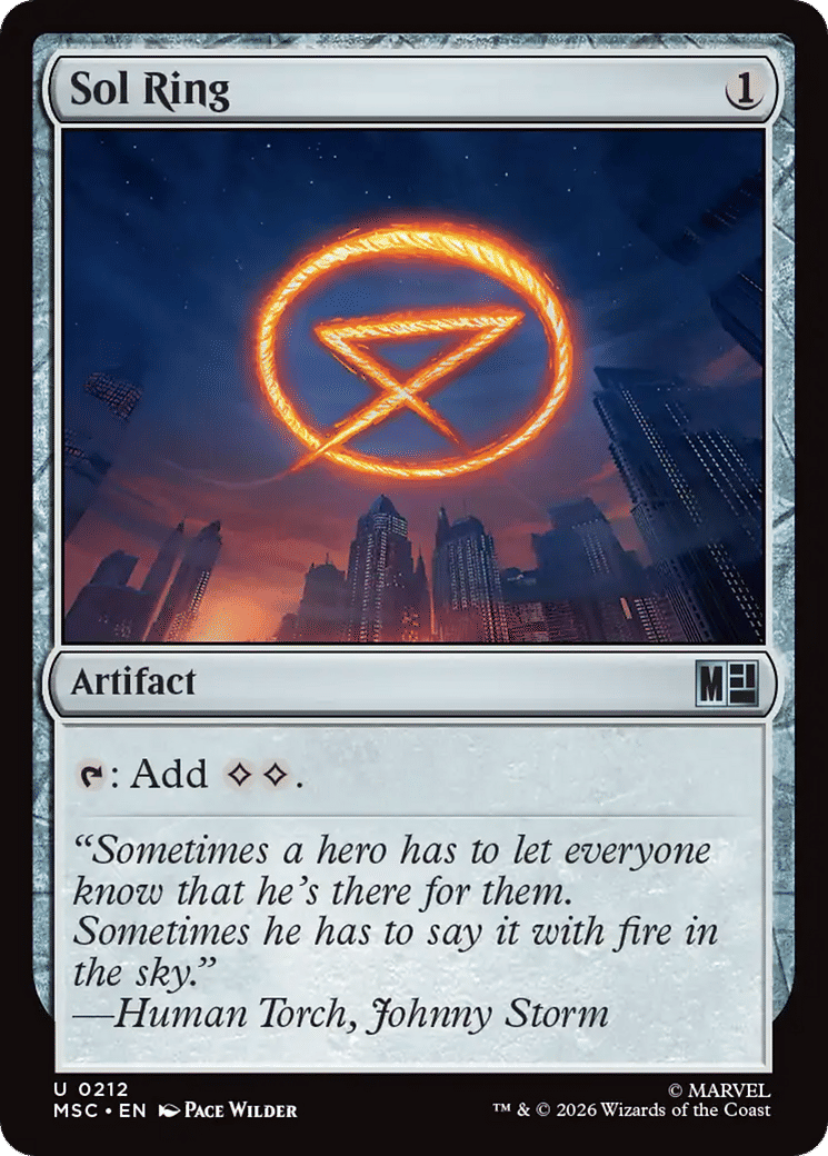 Sol Ring — Marvel Super Heroes Commander — Magic: The Gathering