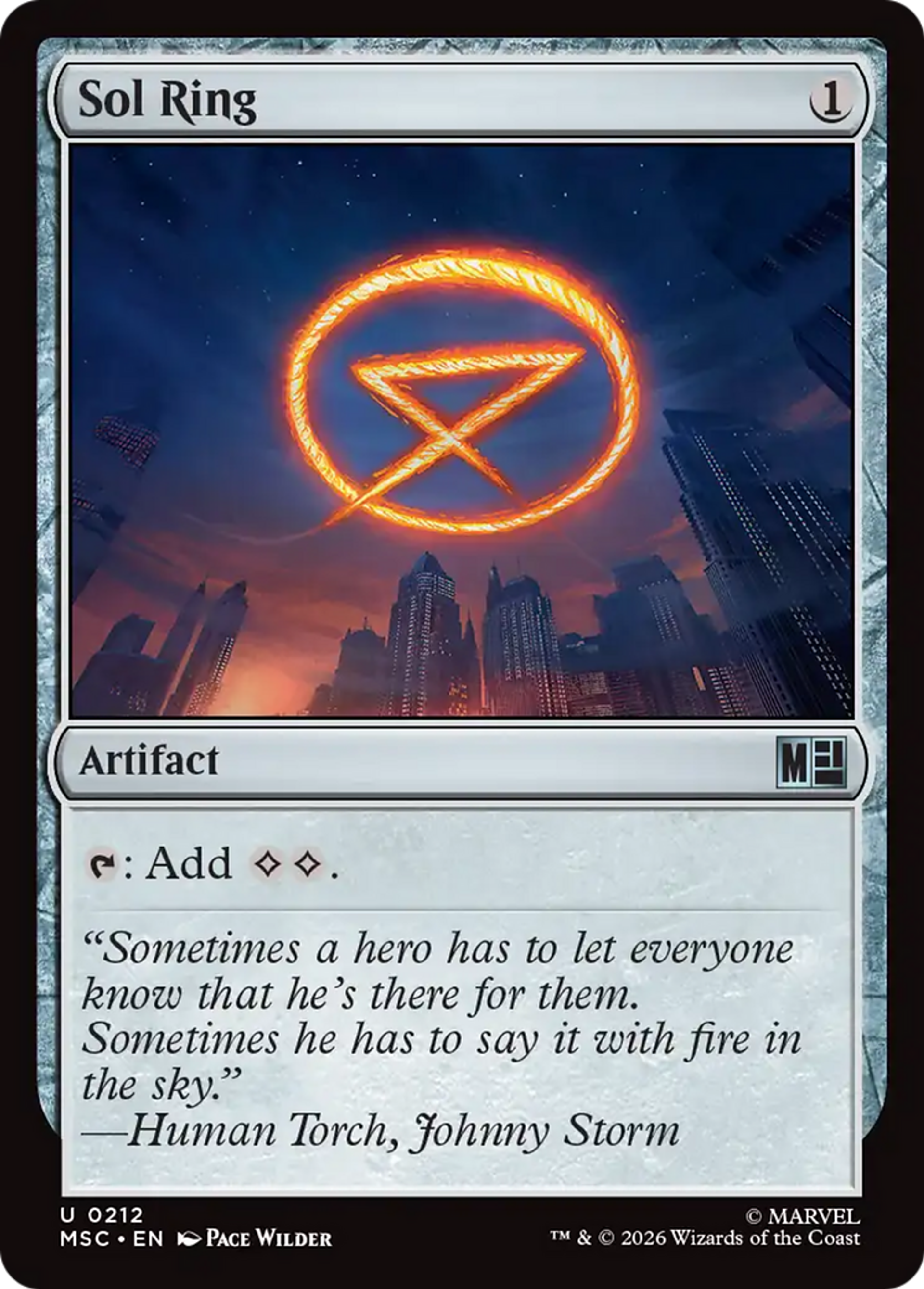 Sol Ring — Marvel Super Heroes Commander — Magic: The Gathering