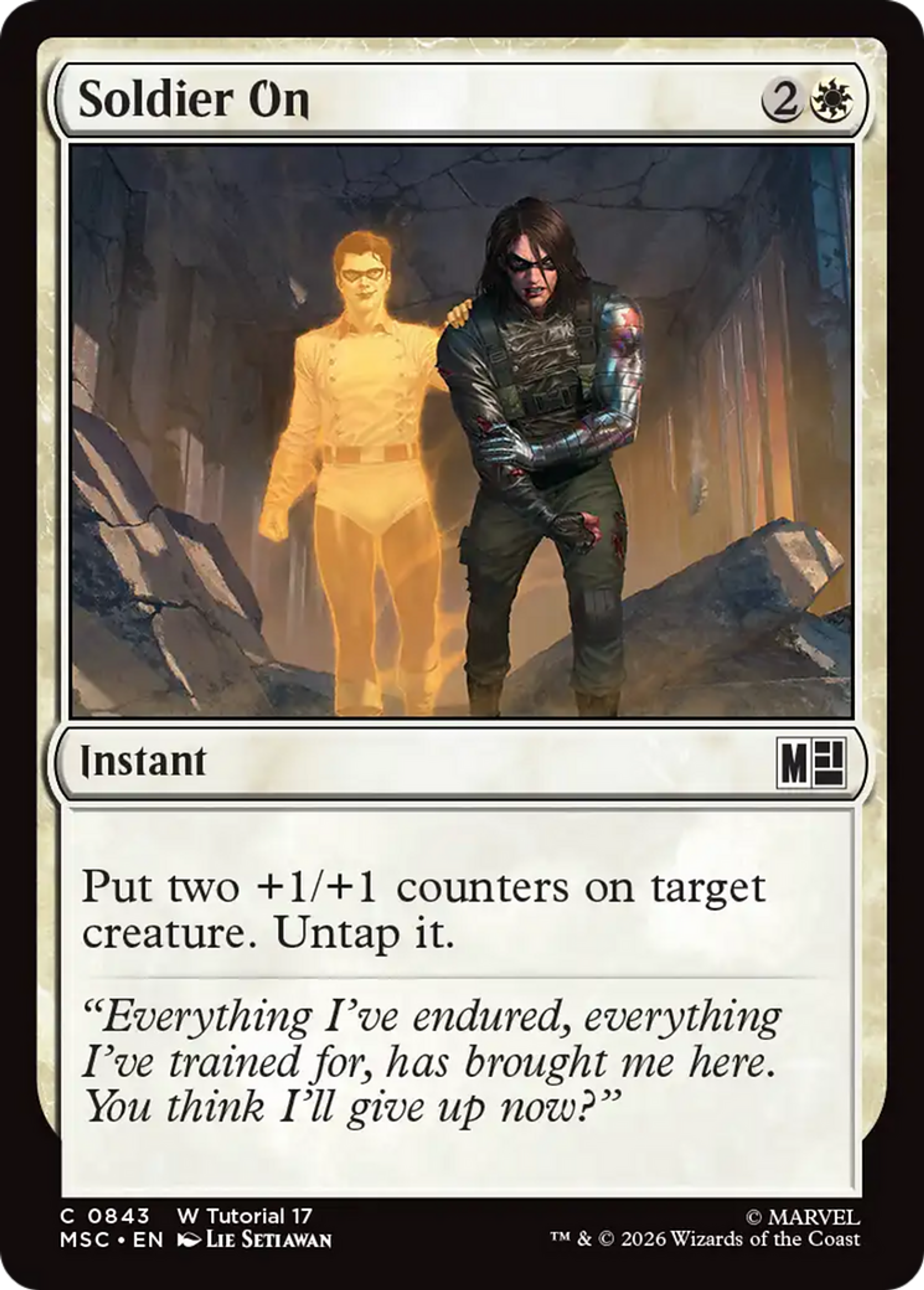 Soldier On — Marvel Super Heroes Commander — Magic: The Gathering