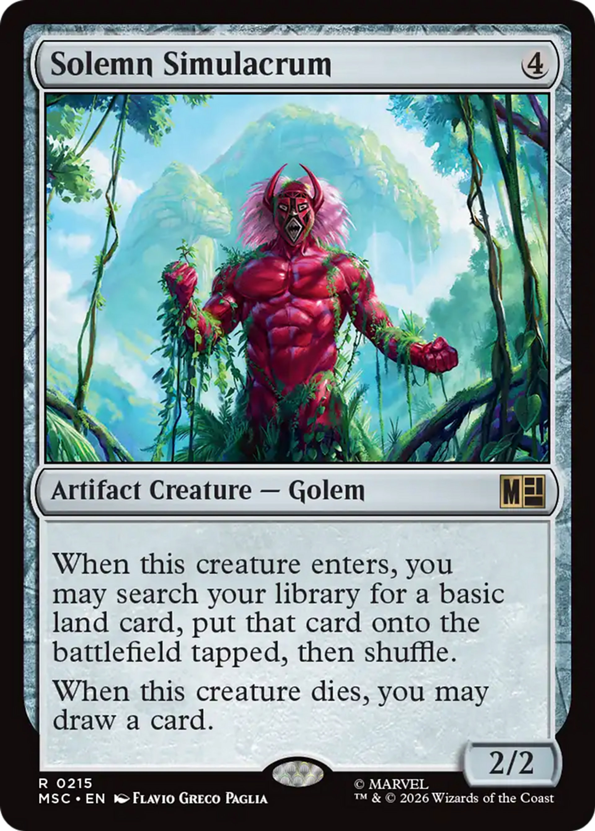 Solemn Simulacrum — Marvel Super Heroes Commander — Magic: The Gathering