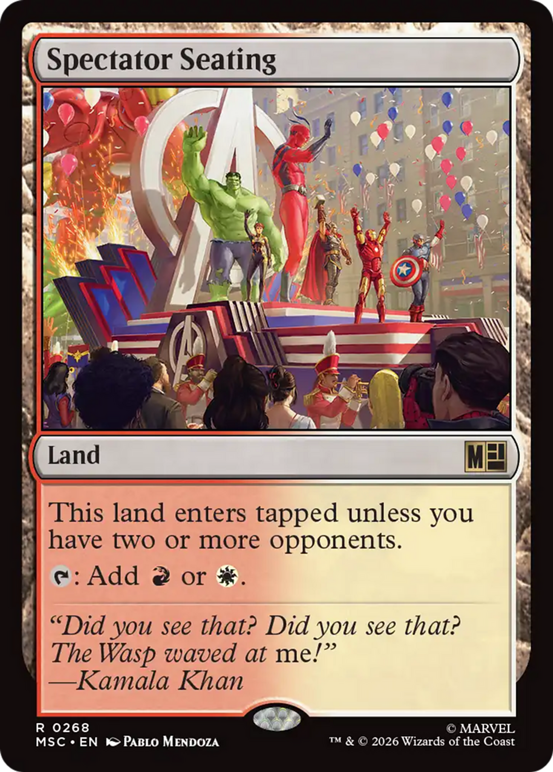 Spectator Seating — Marvel Super Heroes Commander — Magic: The Gathering
