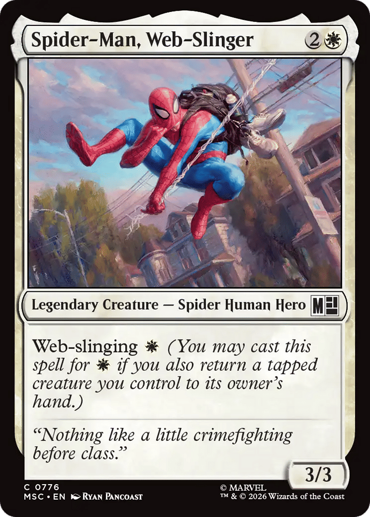Spider-Man, Web-Slinger — Marvel Super Heroes Commander — Magic: The Gathering