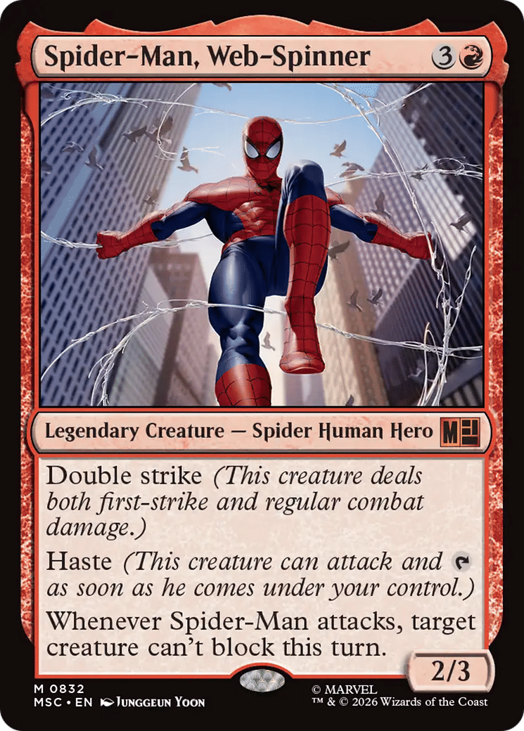 Spider-Man, Web-Spinner — Marvel Super Heroes Commander — Magic: The Gathering