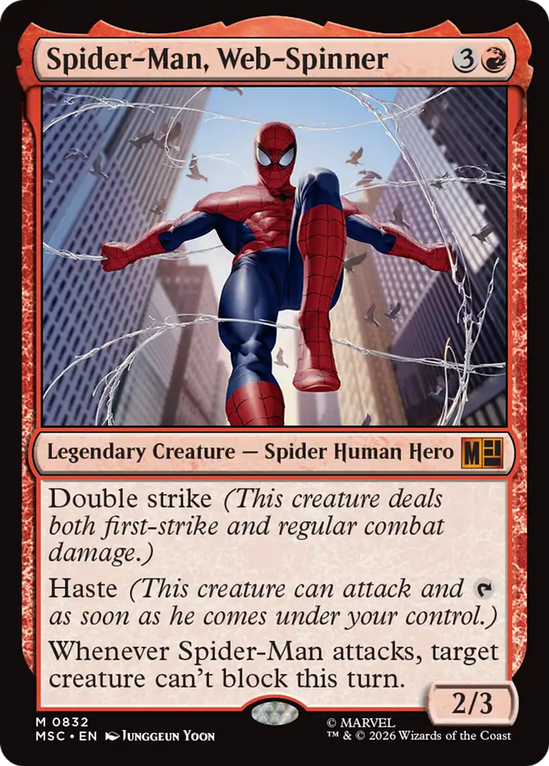 Spider-Man, Web-Spinner — Marvel Super Heroes Commander — Magic: The Gathering