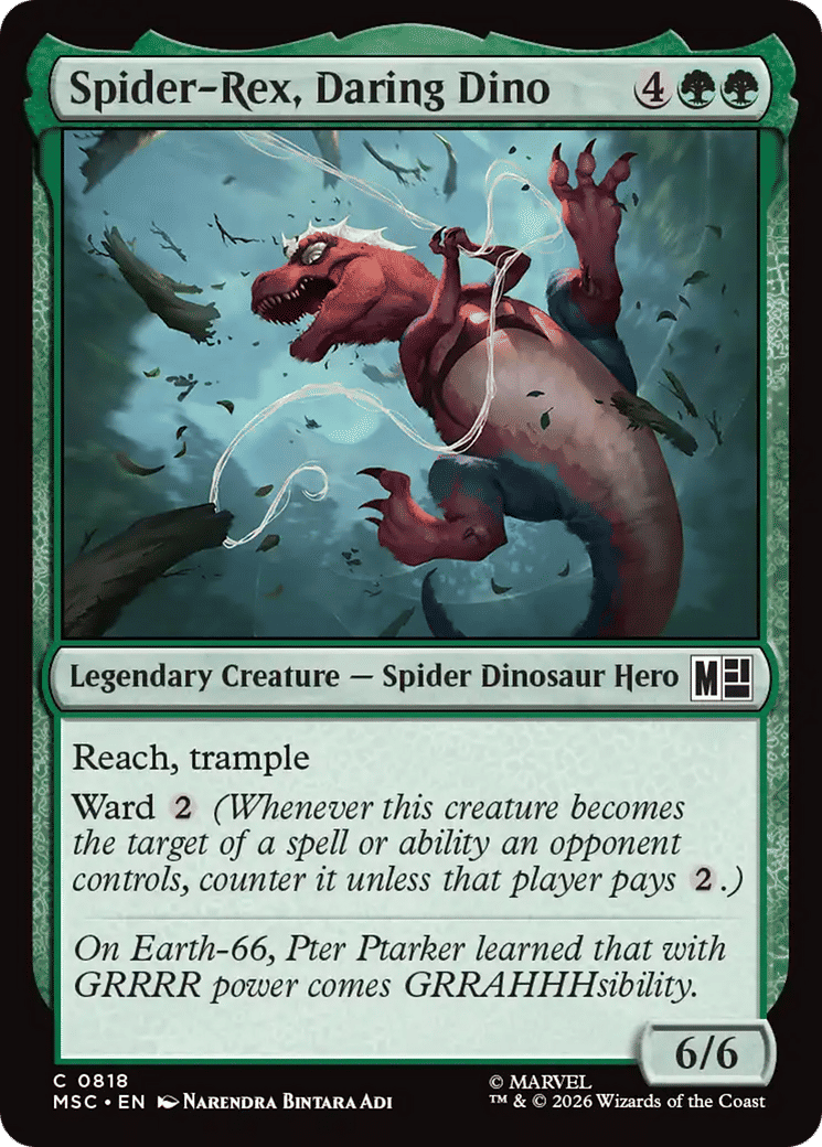 Spider-Rex, Daring Dino from Marvel Super Heroes Commander - Magic: The Gathering