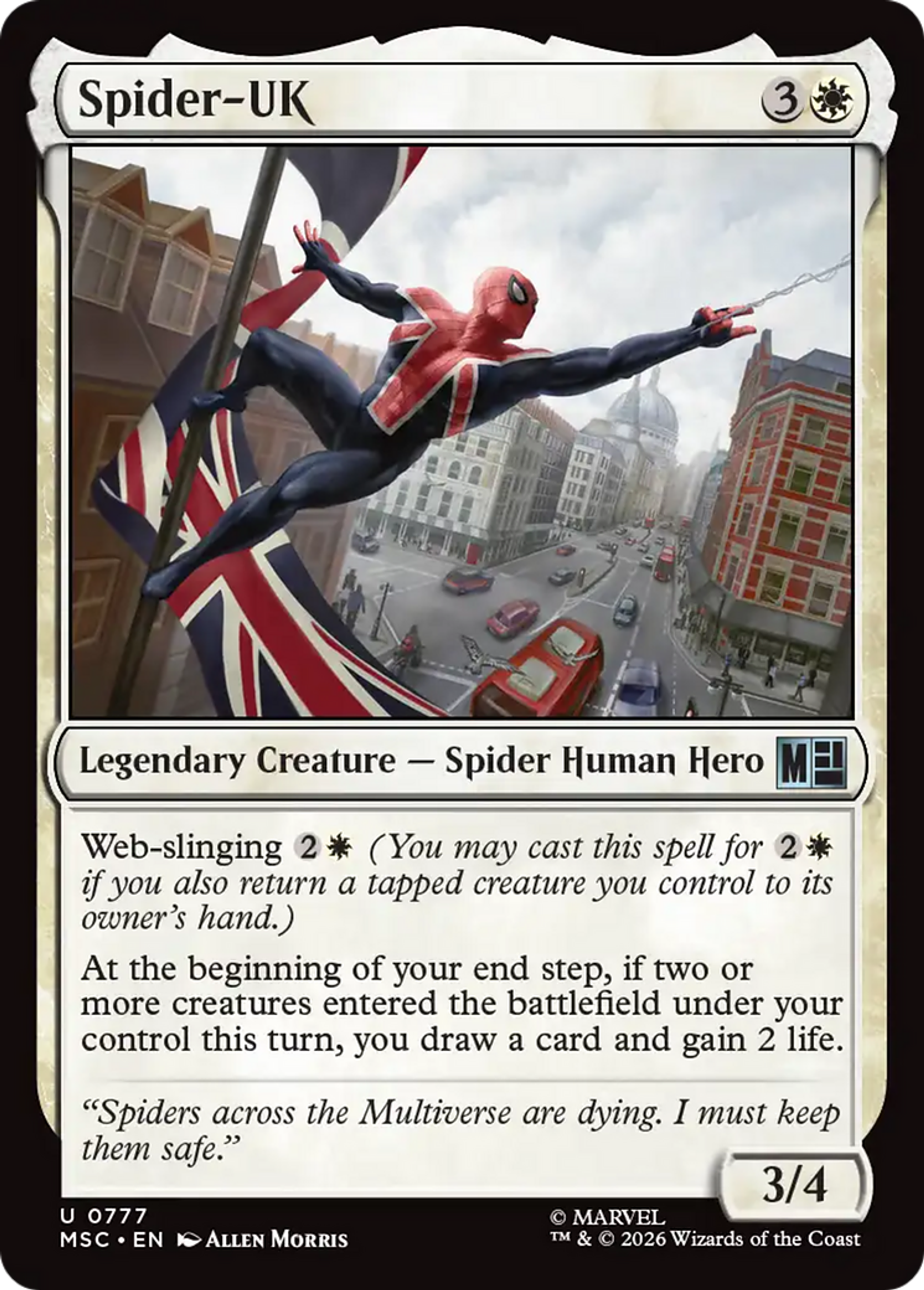 Spider-UK — Marvel Super Heroes Commander — Magic: The Gathering