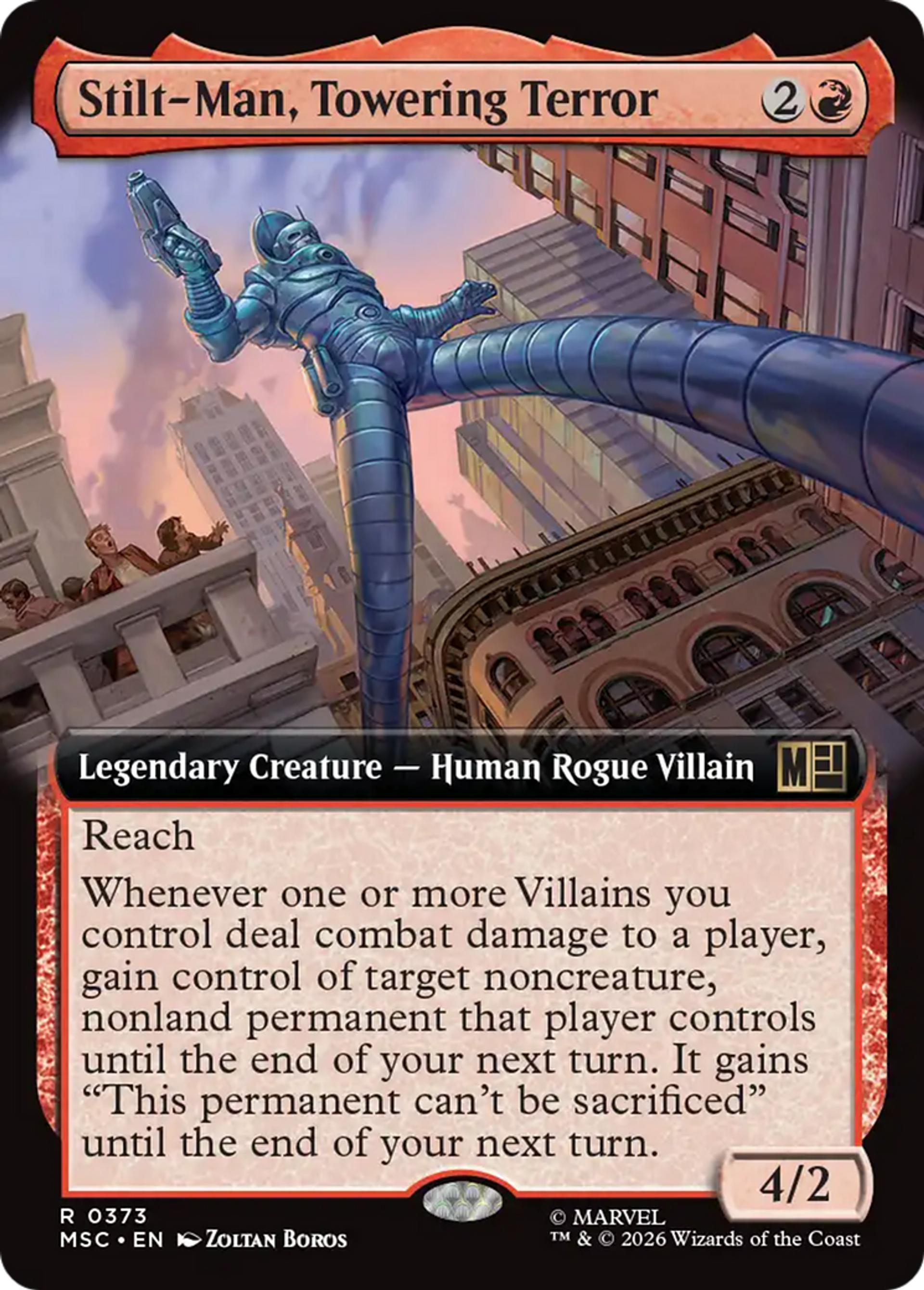 Stilt-Man, Towering Terror — Marvel Super Heroes Commander — Magic: The Gathering