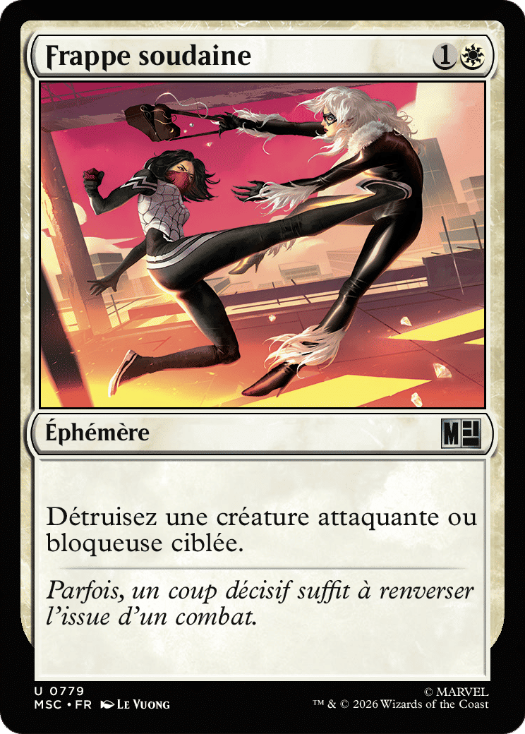 Frappe soudaine — Marvel Super Heroes Commander — Magic: The Gathering