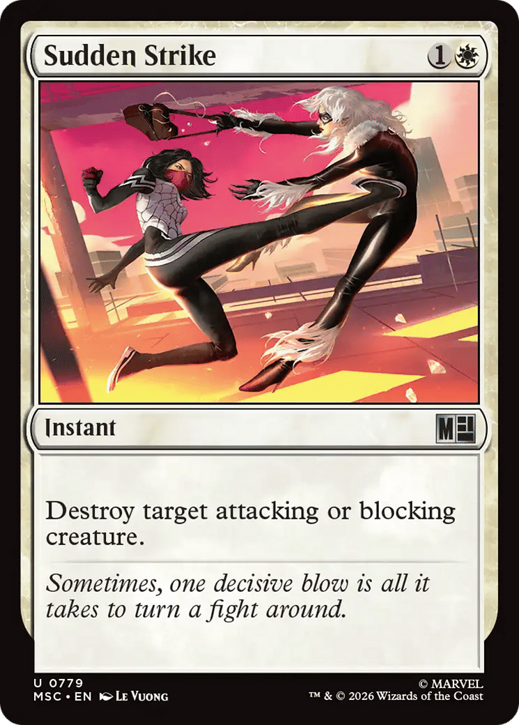 Sudden Strike — Marvel Super Heroes Commander — Magic: The Gathering