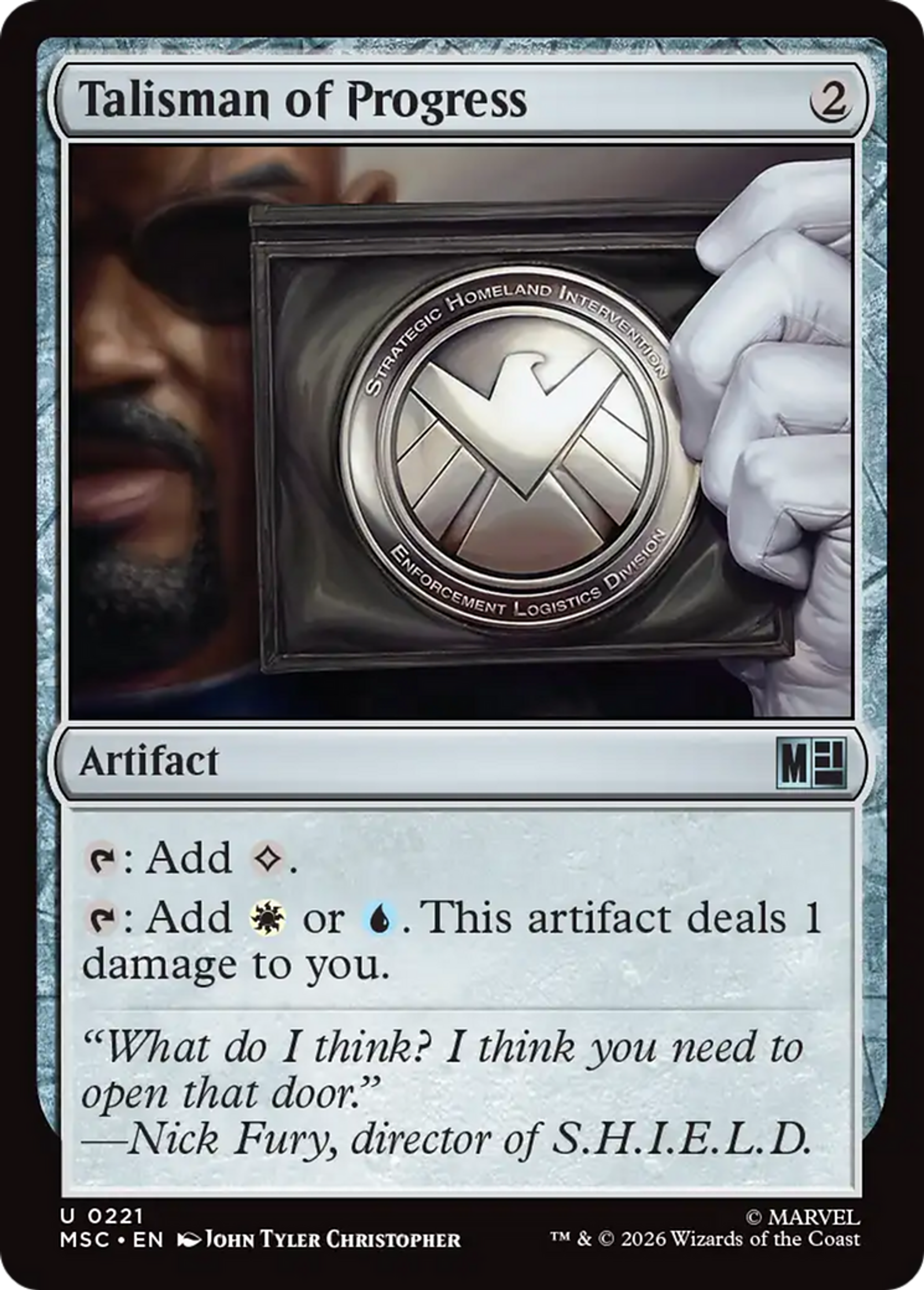 Talisman of Progress — Marvel Super Heroes Commander — Magic: The Gathering
