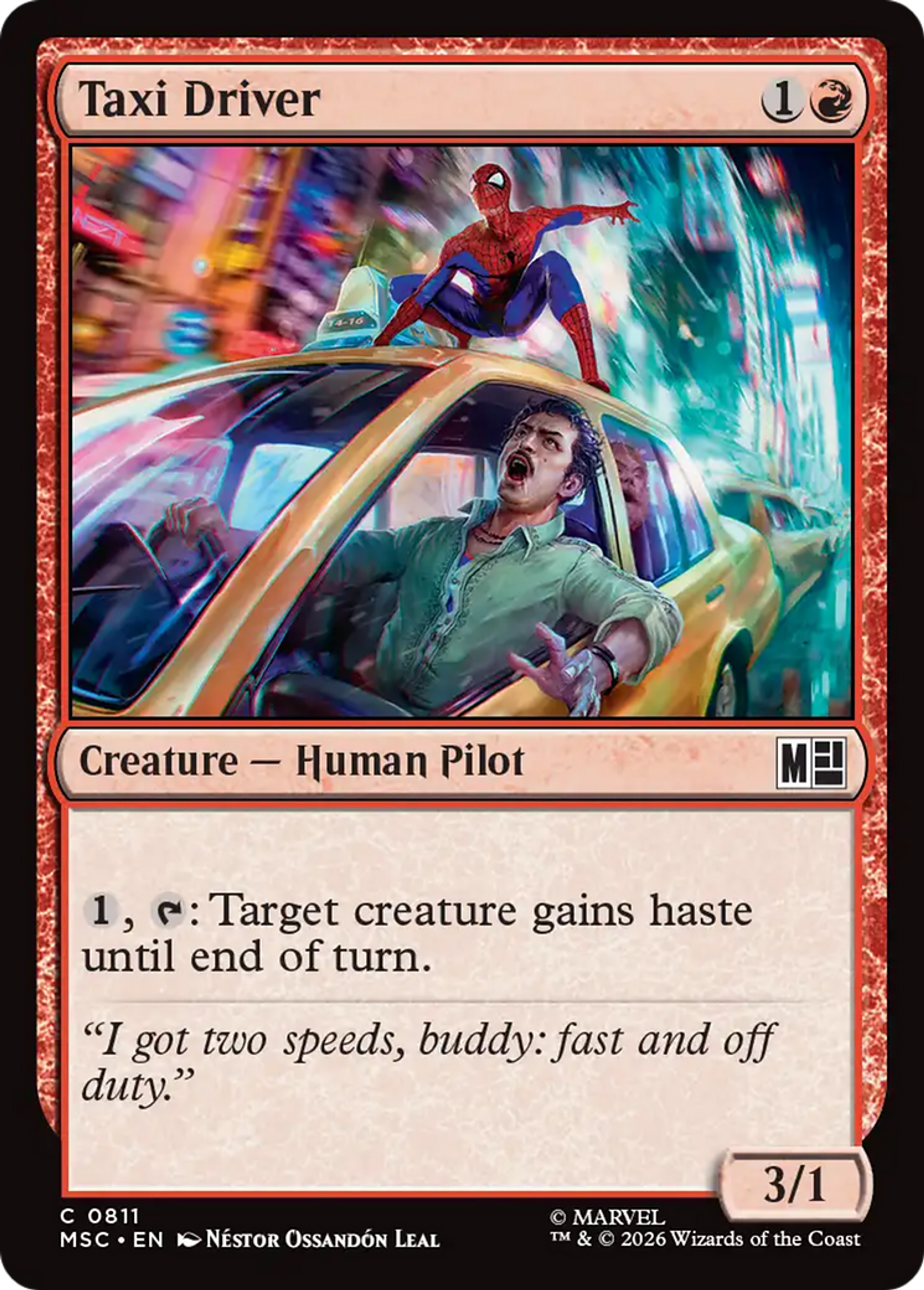 Taxi Driver — Marvel Super Heroes Commander — Magic: The Gathering
