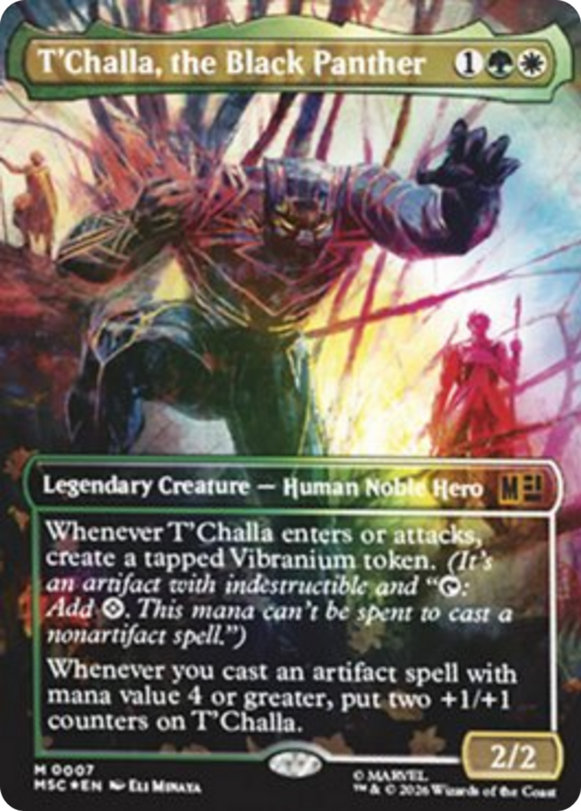 T'Challa, the Black Panther — Marvel Super Heroes Commander — Magic: The Gathering