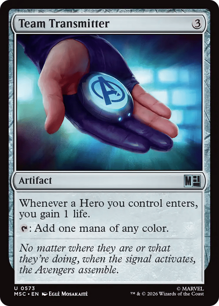 Team Transmitter — Marvel Super Heroes Commander — Magic: The Gathering