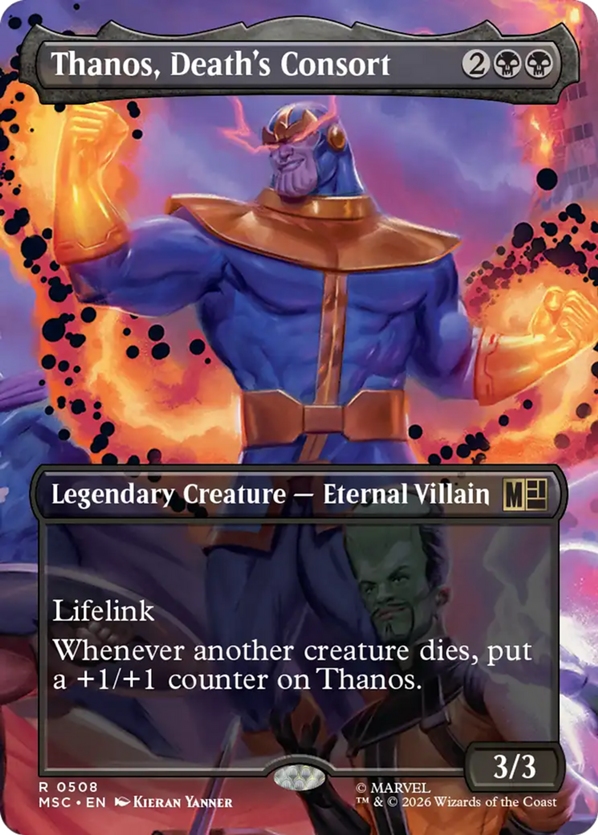 Thanos, Death's Consort — Marvel Super Heroes Commander — Magic: The Gathering