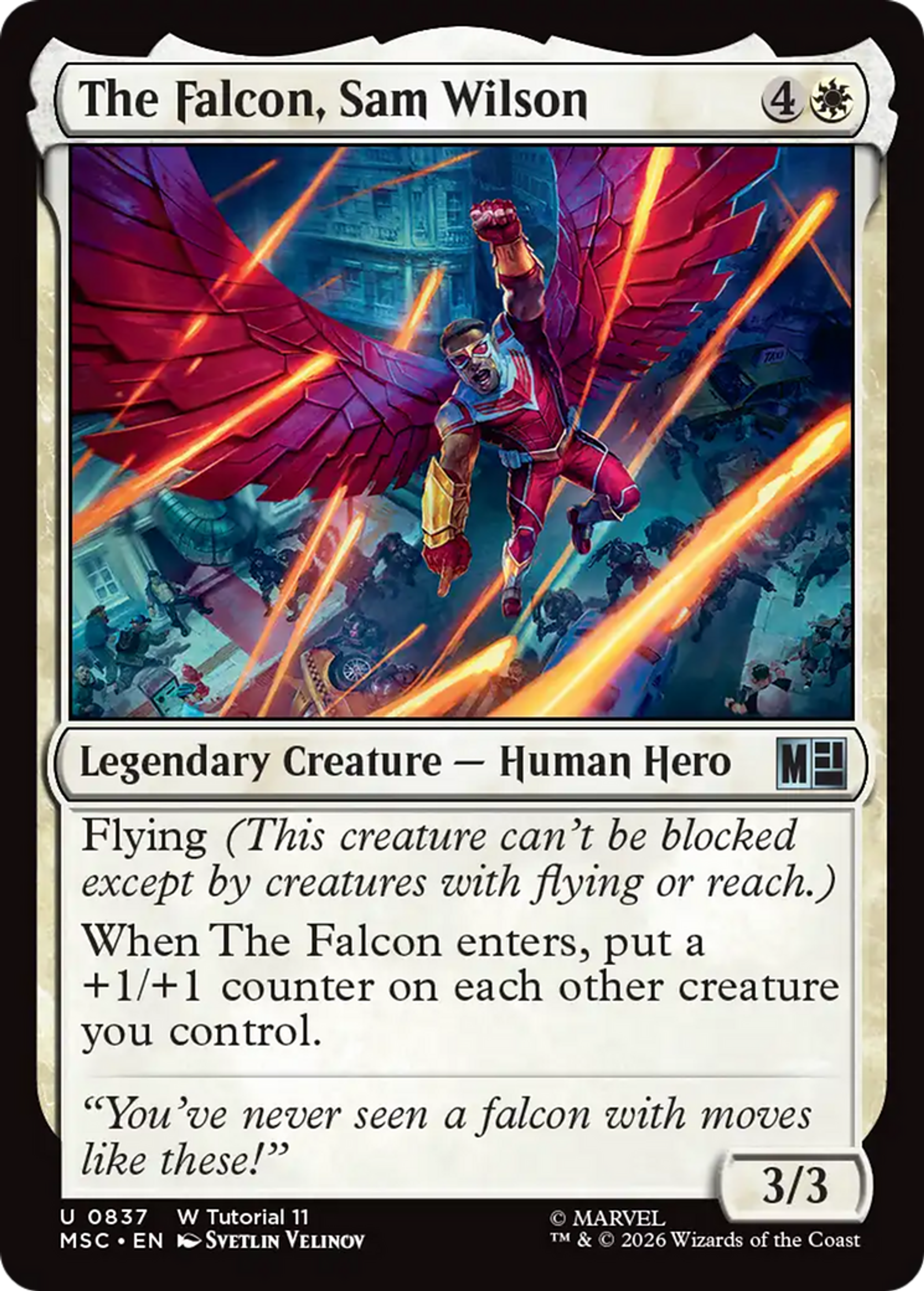 The Falcon, Sam Wilson — Marvel Super Heroes Commander — Magic: The Gathering