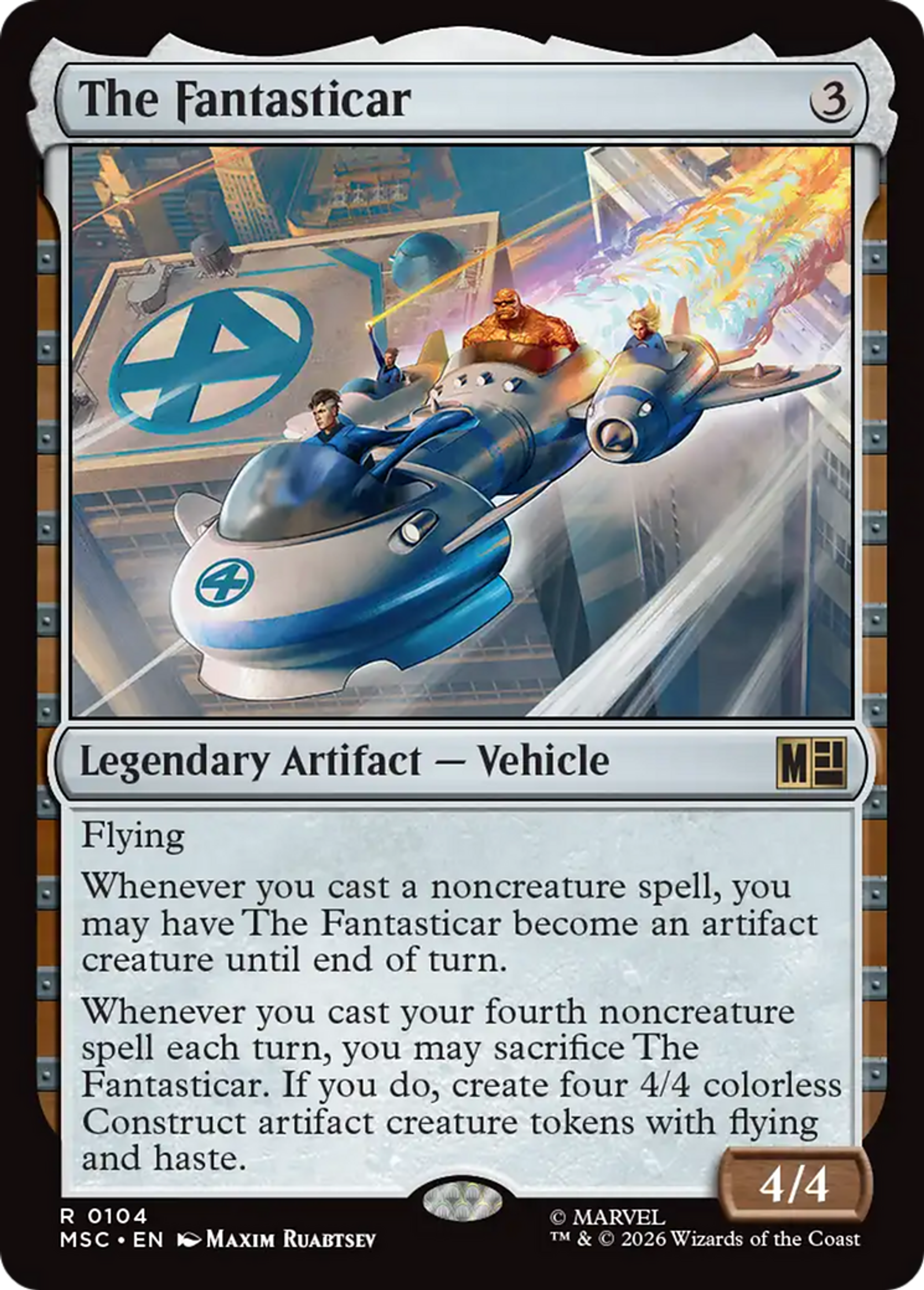 The Fantasticar — Marvel Super Heroes Commander — Magic: The Gathering