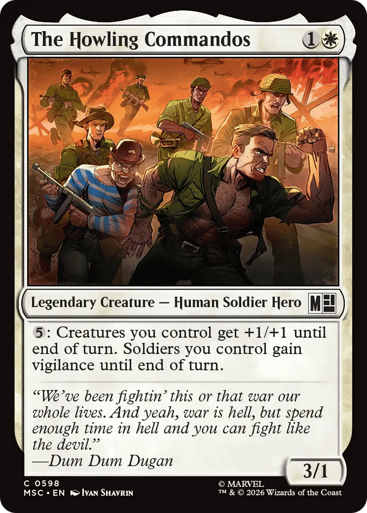 The Howling Commandos — Marvel Super Heroes Commander — Magic: The Gathering