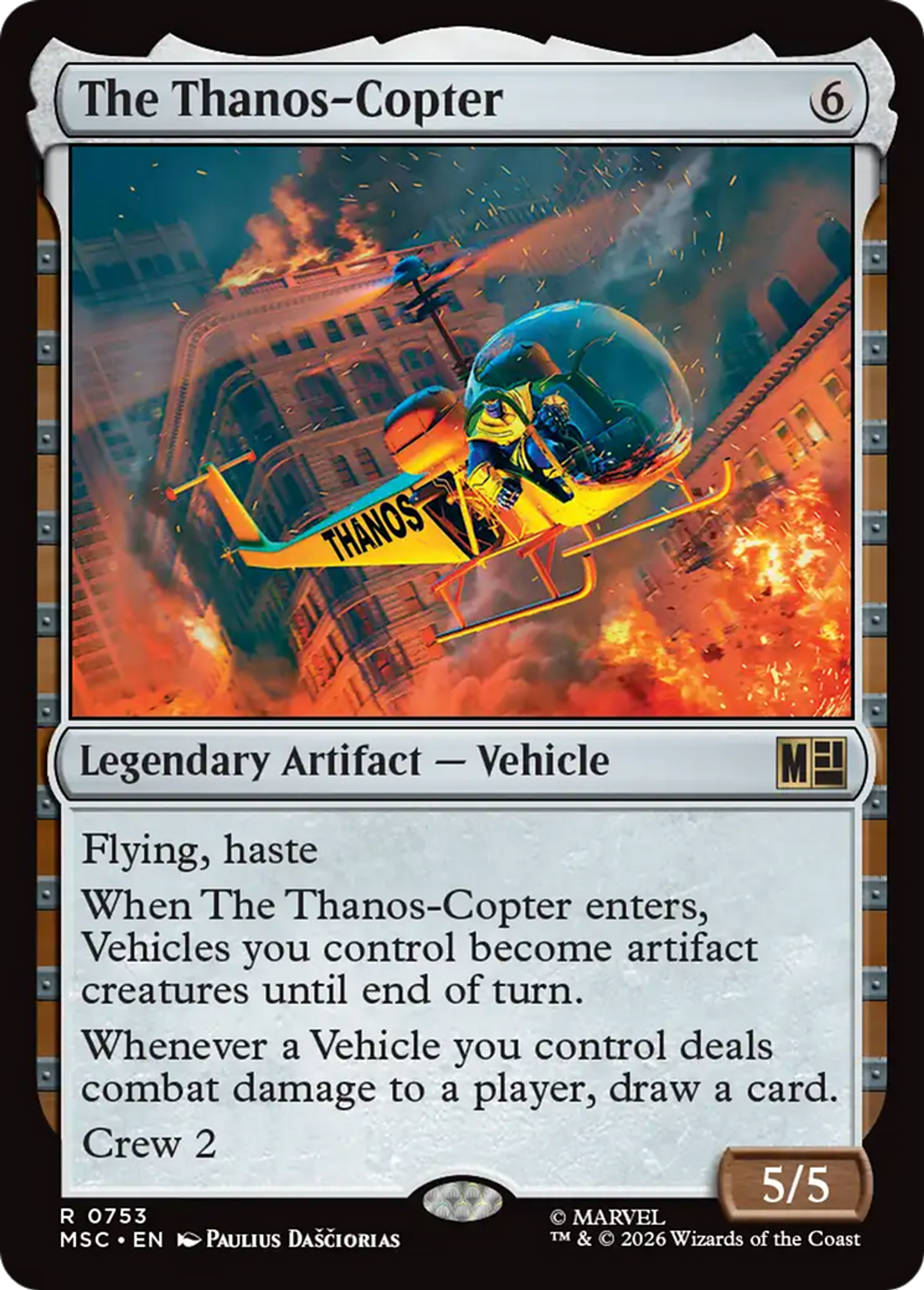 The Thanos-Copter — Marvel Super Heroes Commander — Magic: The Gathering