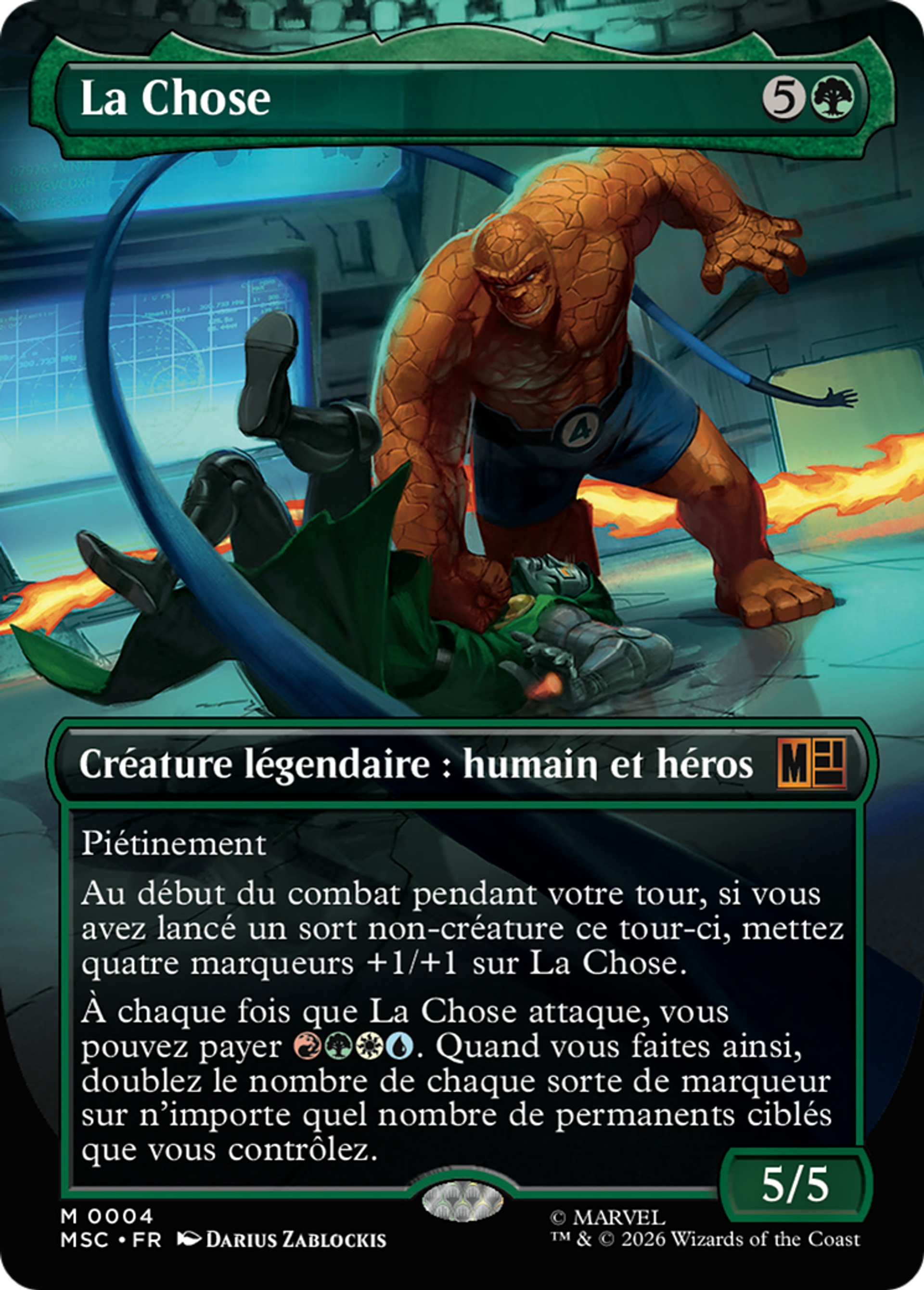 La Chose — Marvel Super Heroes Commander — Magic: The Gathering