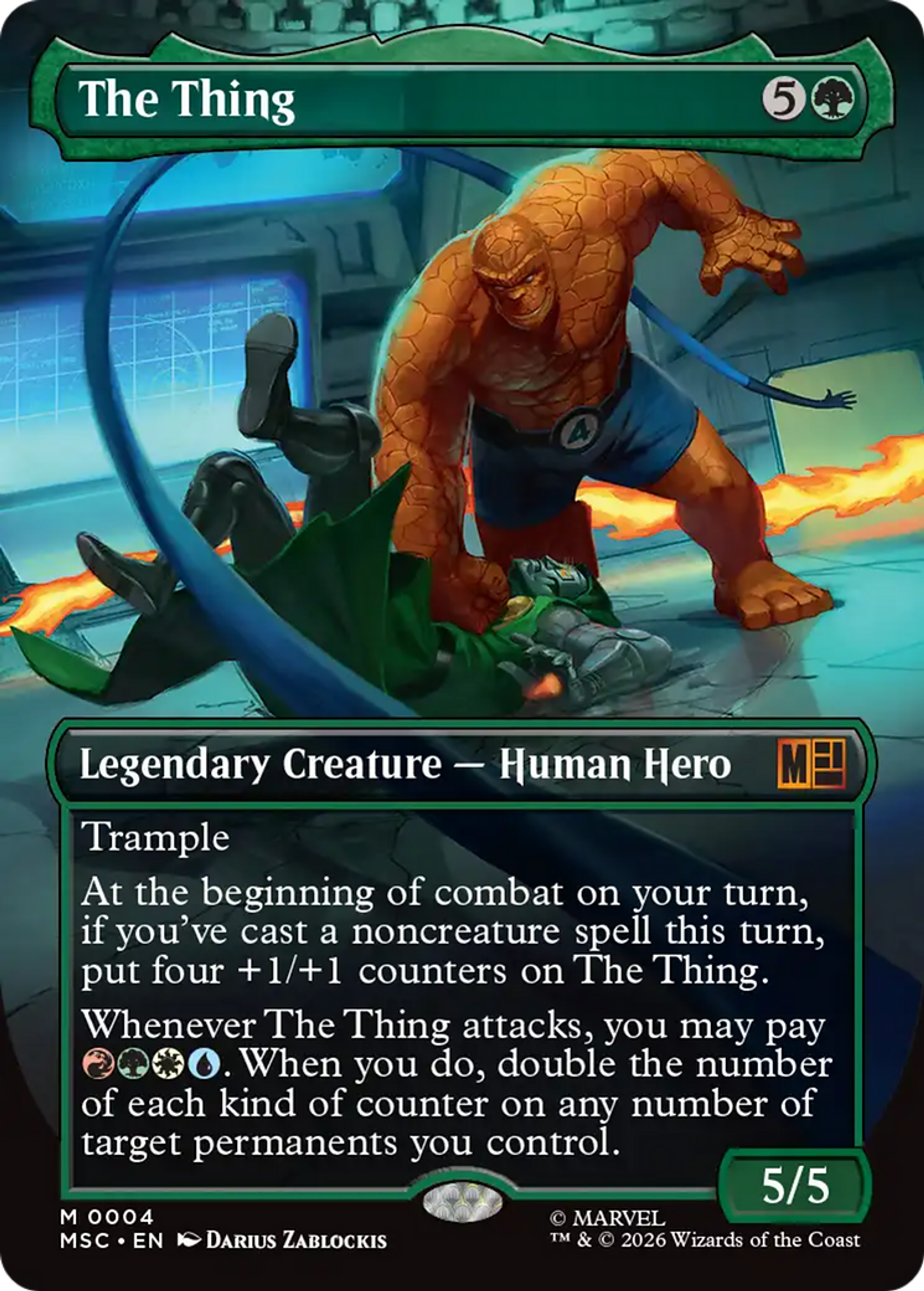 The Thing — Marvel Super Heroes Commander — Magic: The Gathering