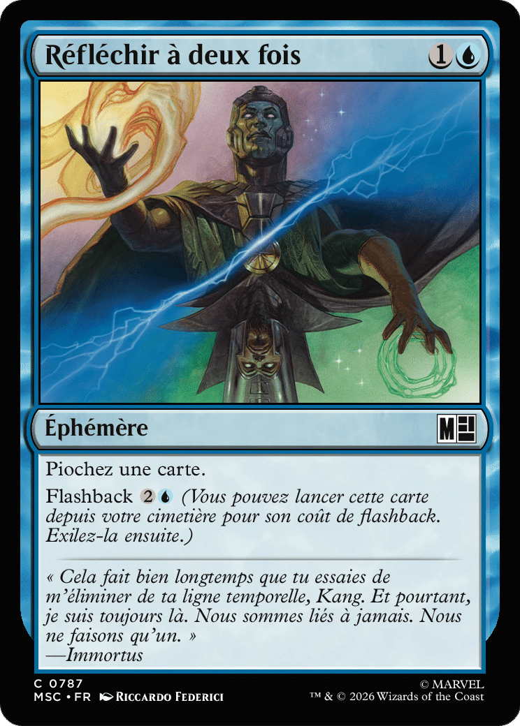 Réfléchir à deux fois — Marvel Super Heroes Commander — Magic: The Gathering