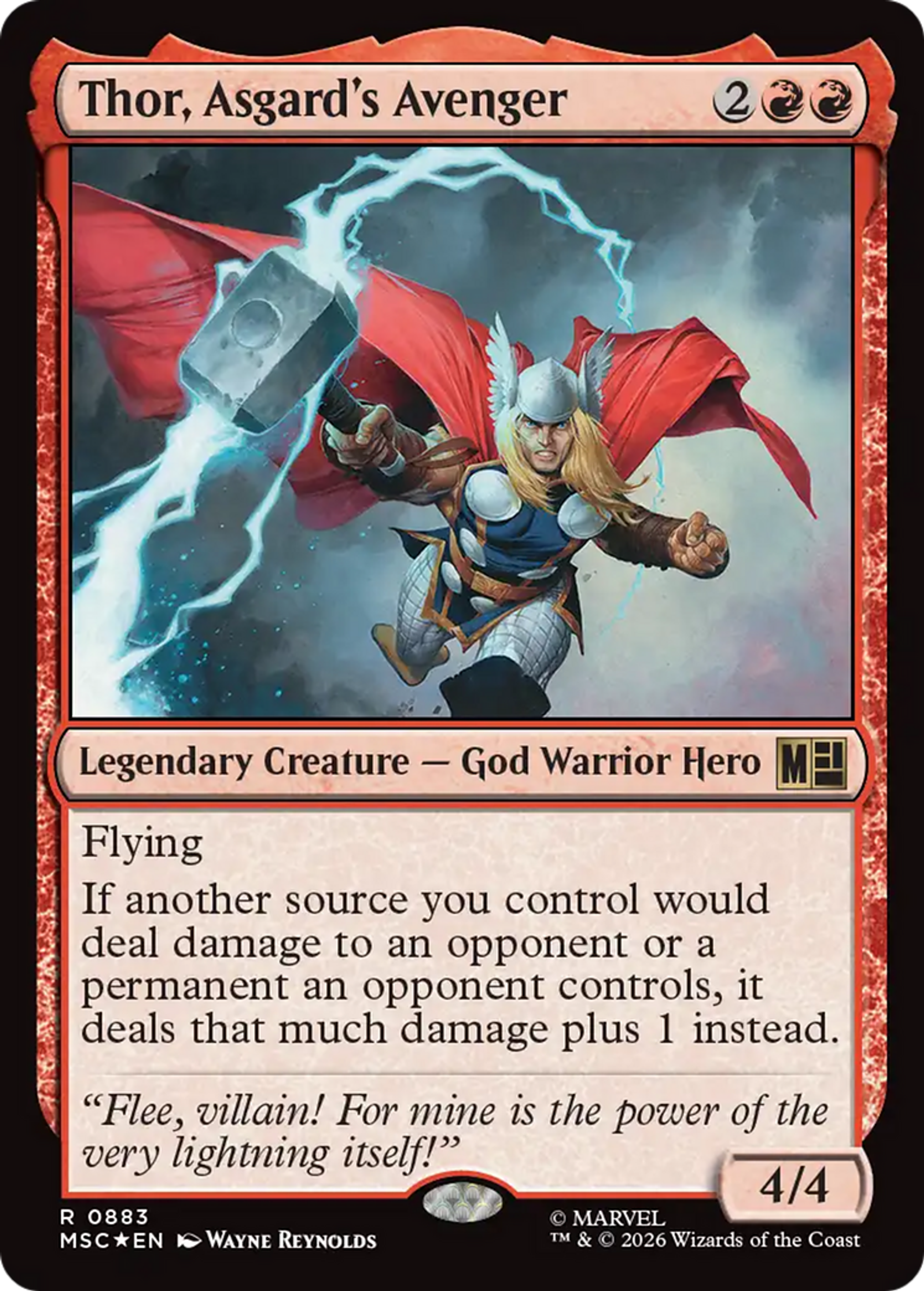 Thor, Asgard's Avenger — Marvel Super Heroes Commander — Magic: The Gathering