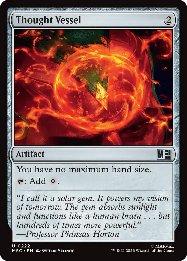 Thought Vessel — Marvel Super Heroes Commander — Magic: The Gathering