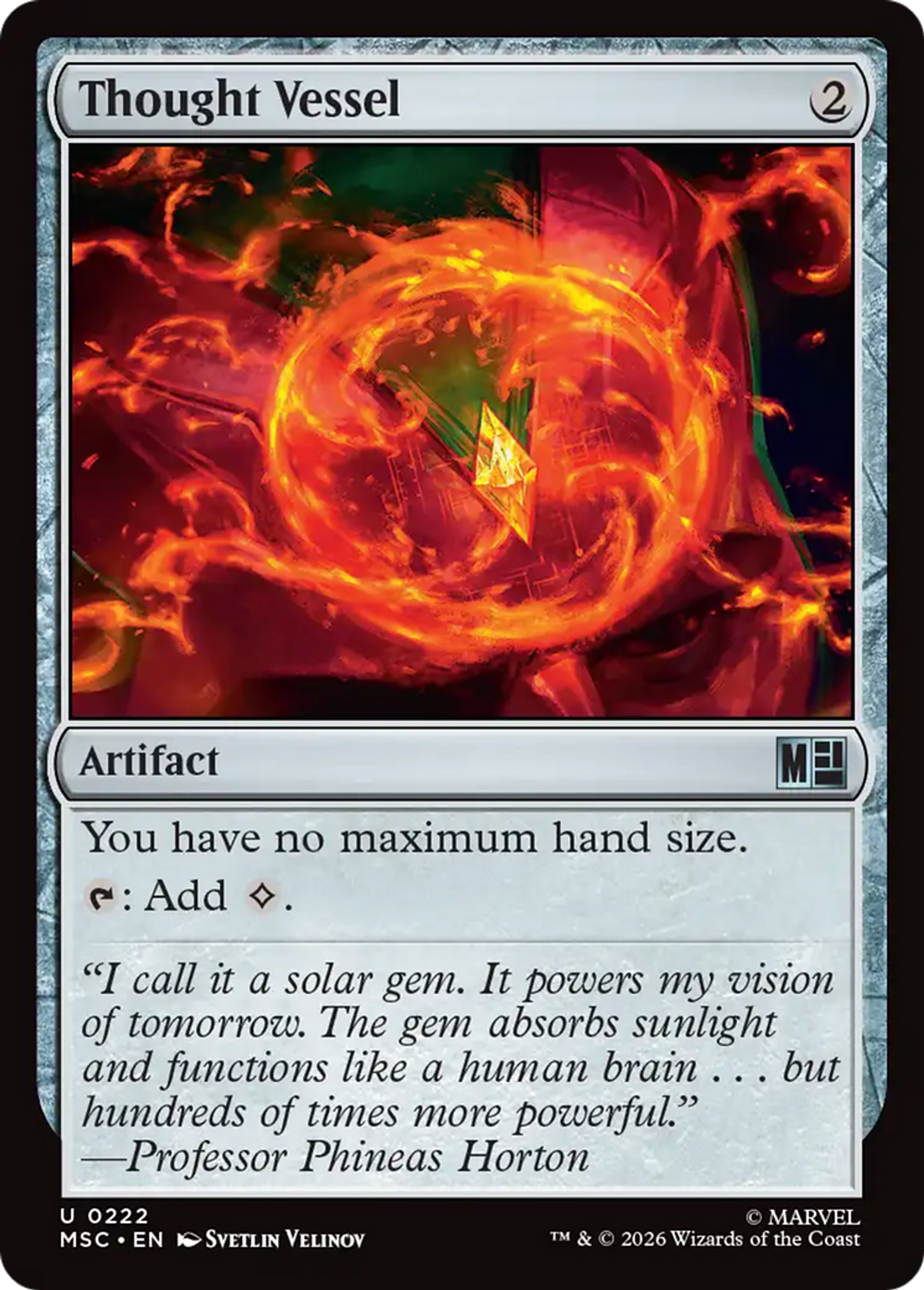 Thought Vessel — Marvel Super Heroes Commander — Magic: The Gathering