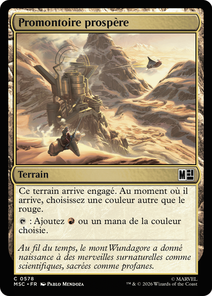 Promontoire prospère — Marvel Super Heroes Commander — Magic: The Gathering
