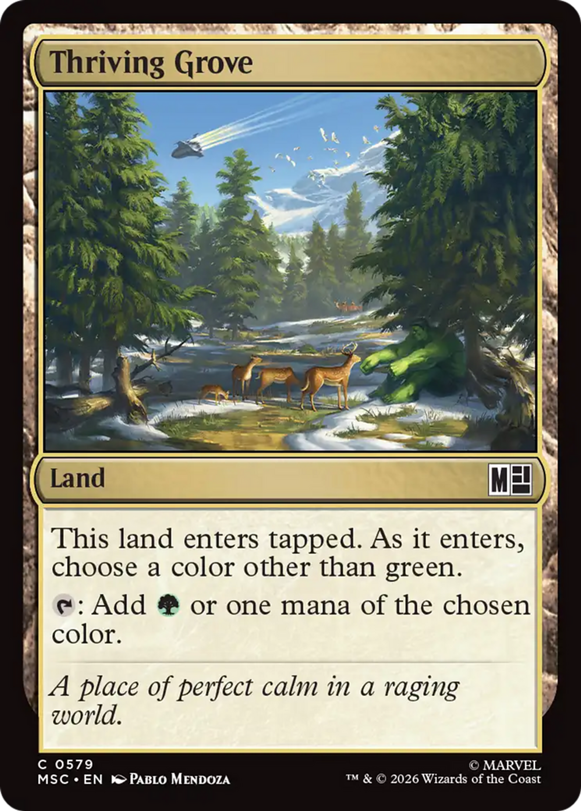 Thriving Grove — Marvel Super Heroes Commander — Magic: The Gathering