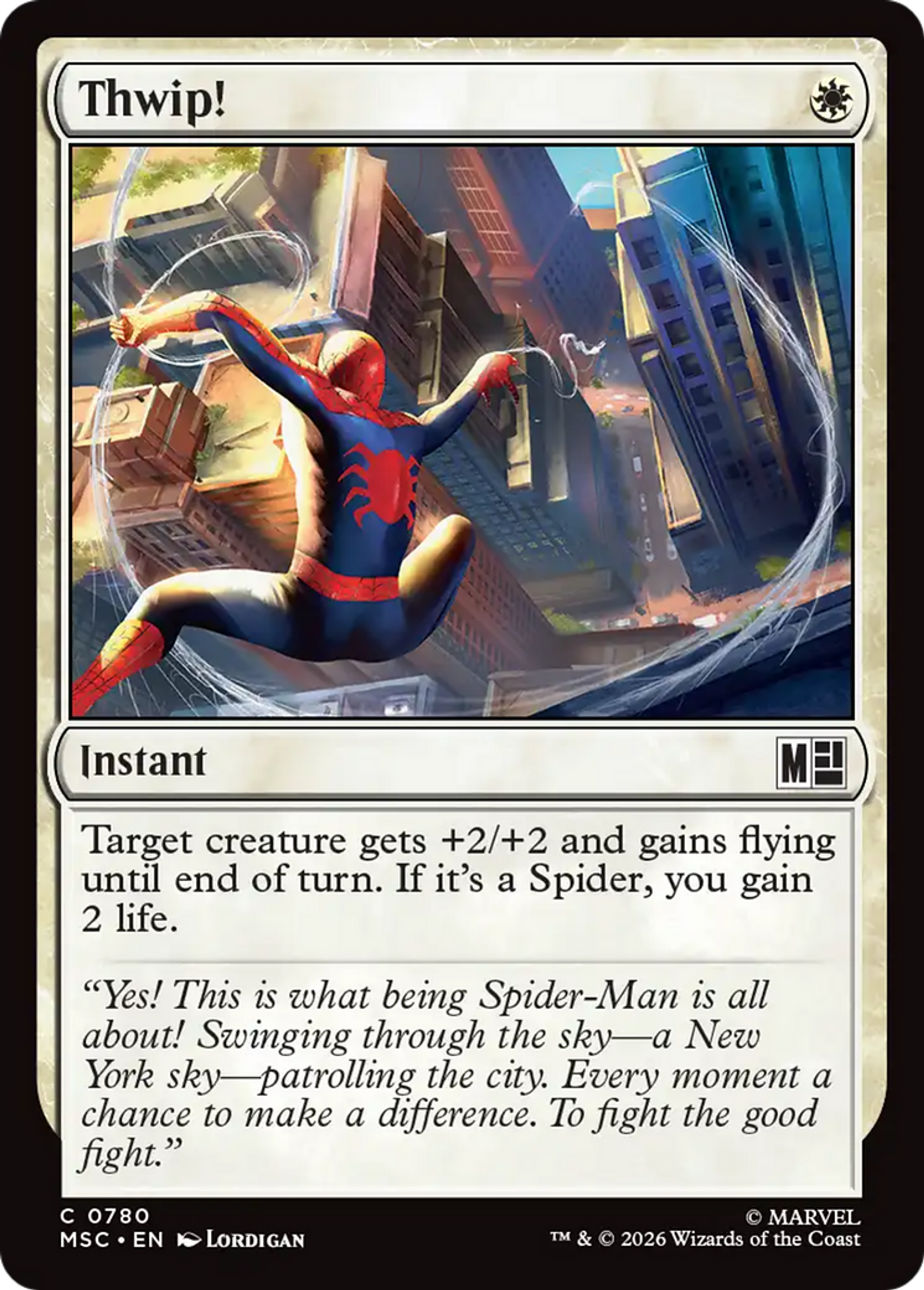 Thwip! — Marvel Super Heroes Commander — Magic: The Gathering