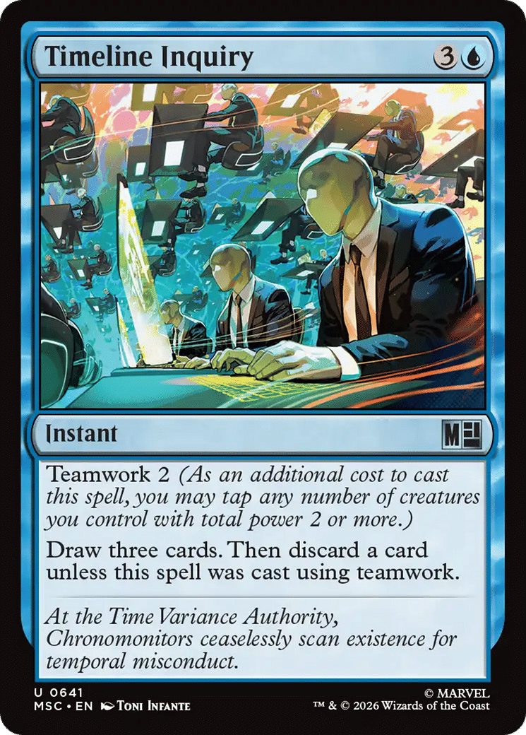 Timeline Inquiry — Marvel Super Heroes Commander — Magic: The Gathering