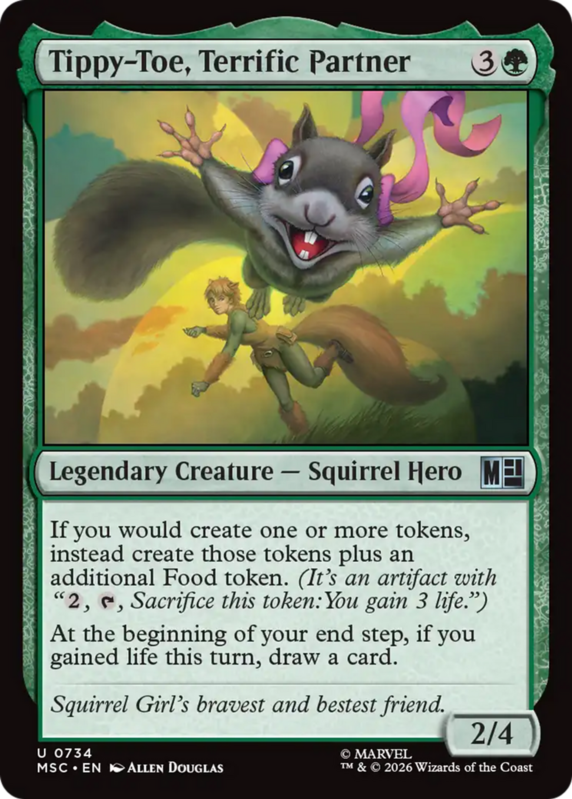 Tippy-Toe, Terrific Partner — Marvel Super Heroes Commander — Magic: The Gathering