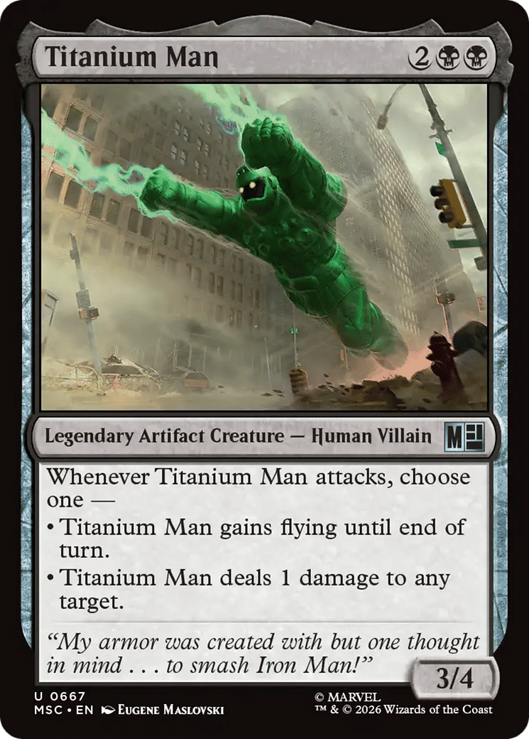 Titanium Man — Marvel Super Heroes Commander — Magic: The Gathering