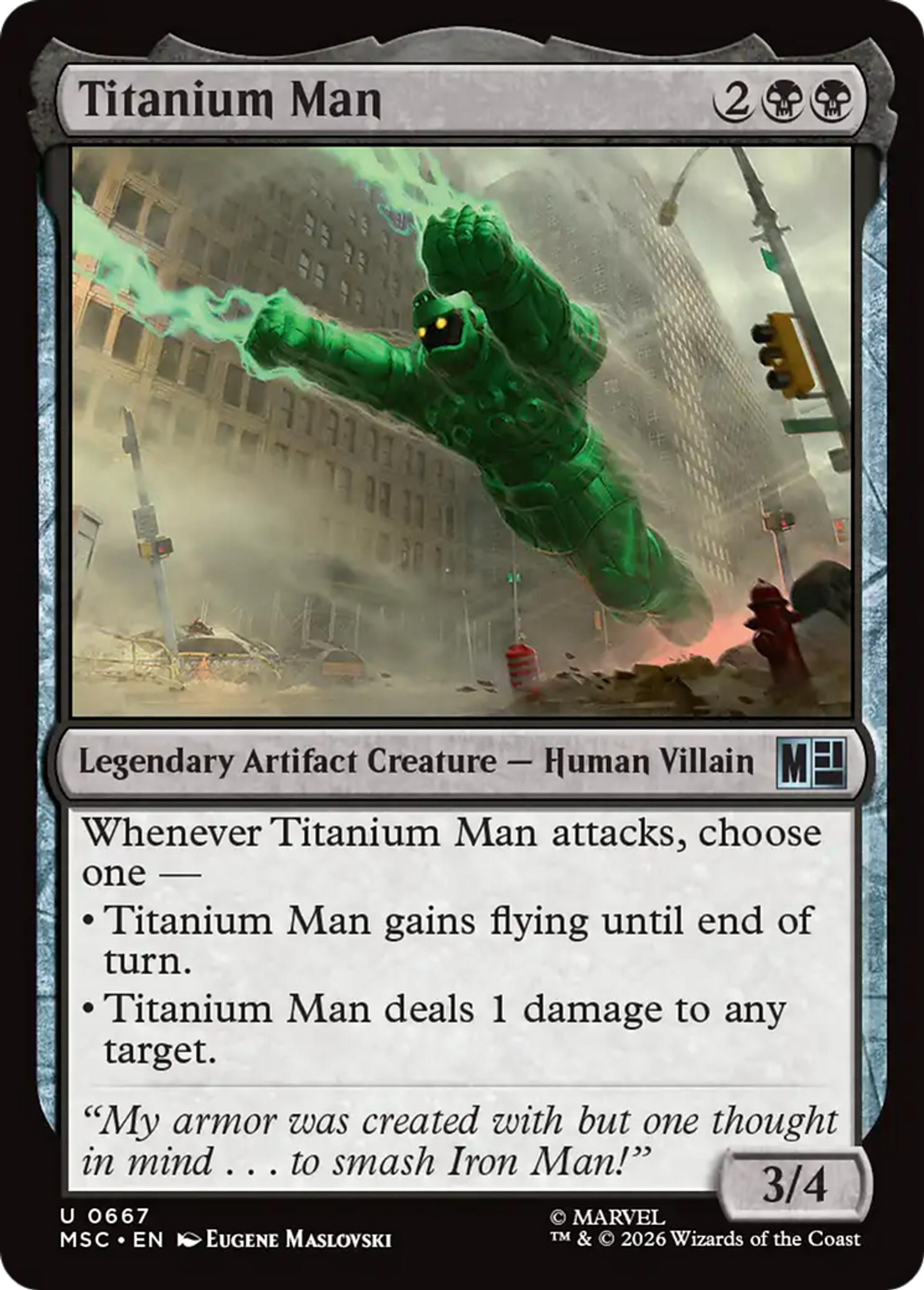 Titanium Man — Marvel Super Heroes Commander — Magic: The Gathering