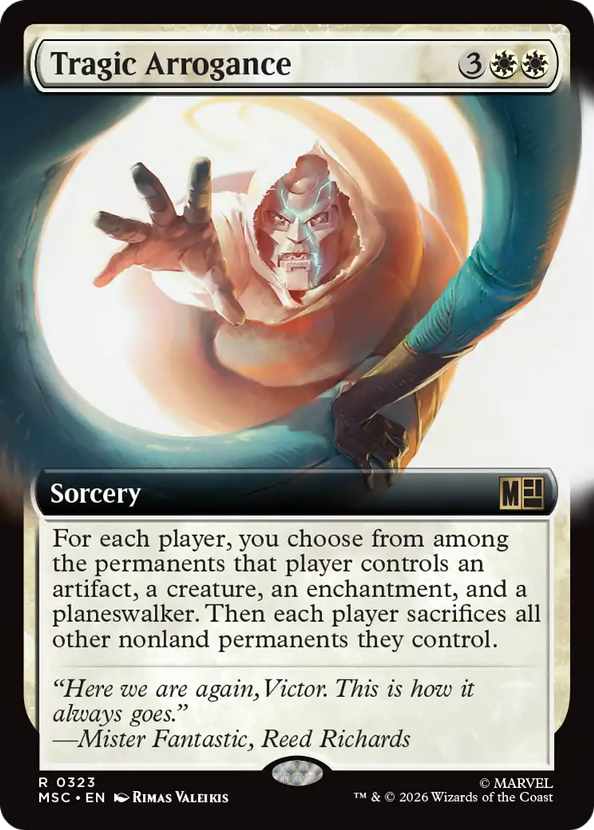 Tragic Arrogance — Marvel Super Heroes Commander — Magic: The Gathering